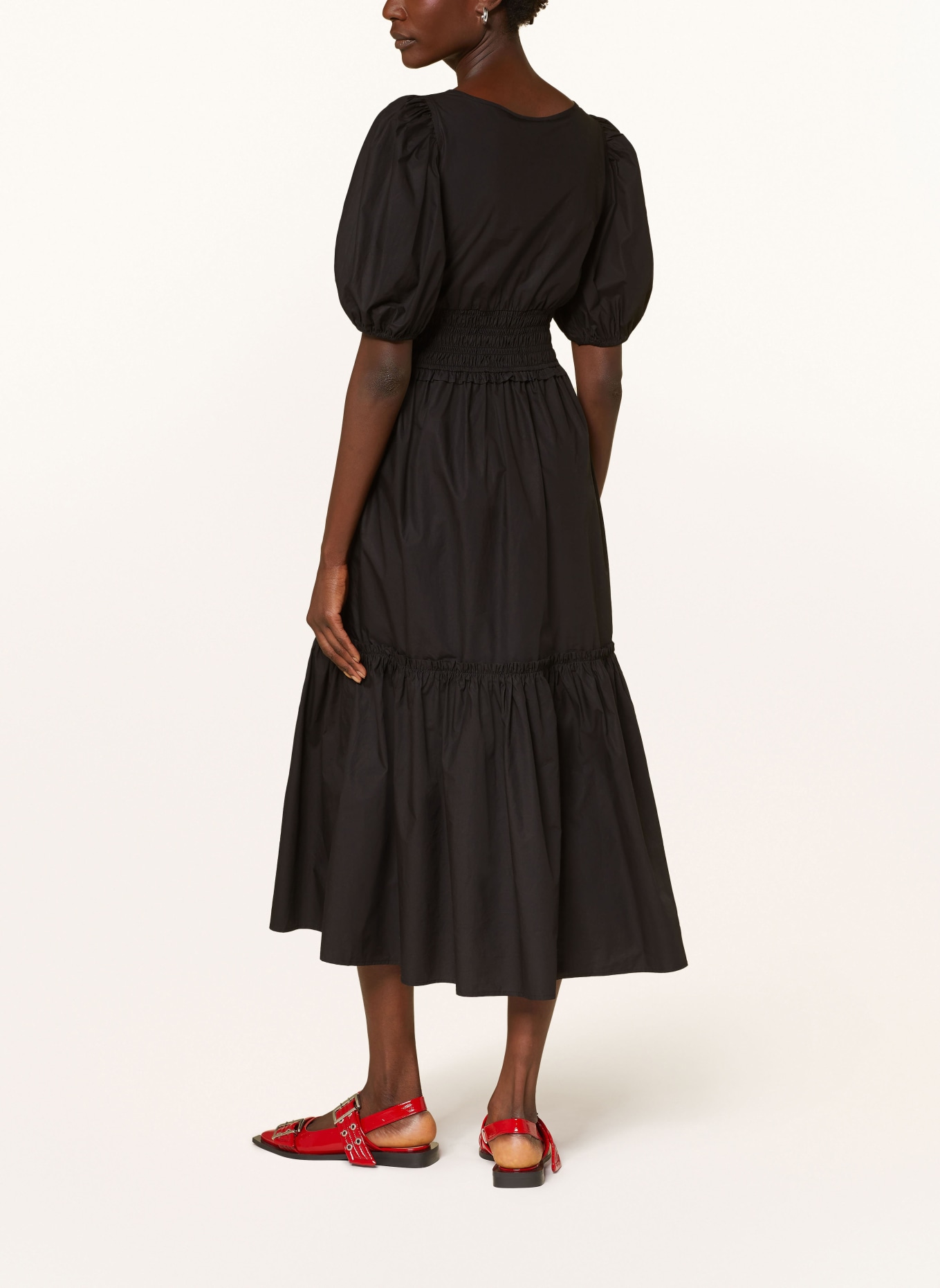 GANNI Dress: BLACK