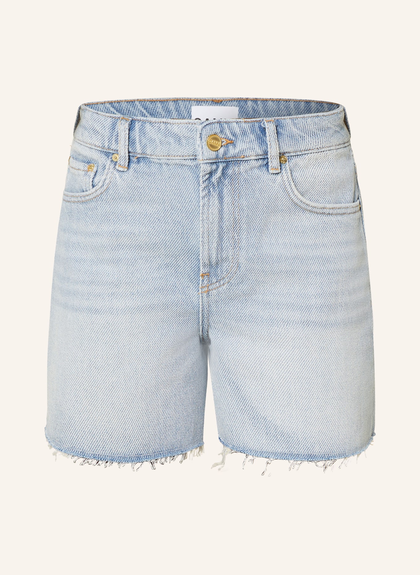 GANNI Denim shorts, Color: 091 TINT WASH (Image 1)