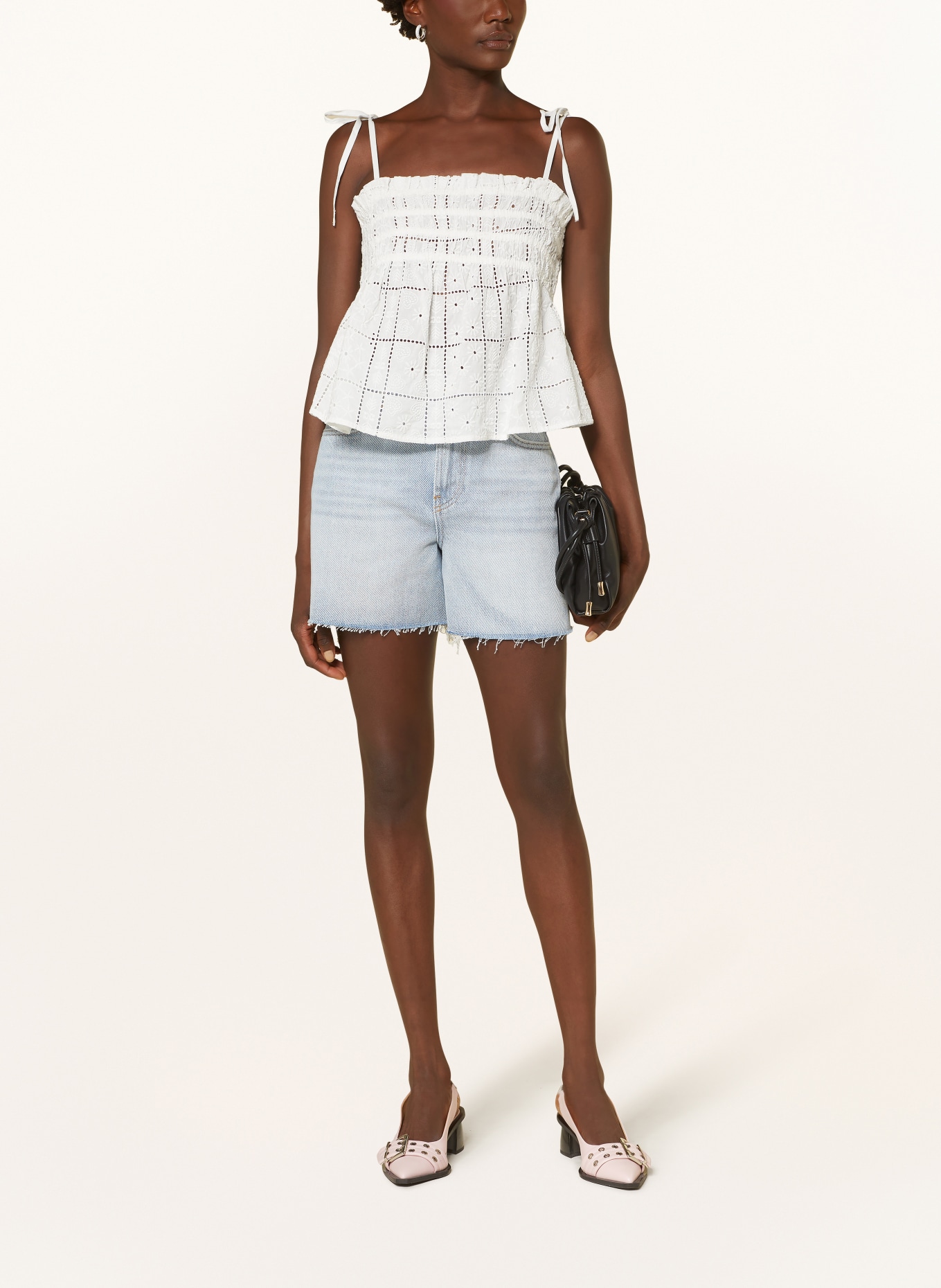 GANNI Denim shorts, Color: 091 TINT WASH (Image 2)