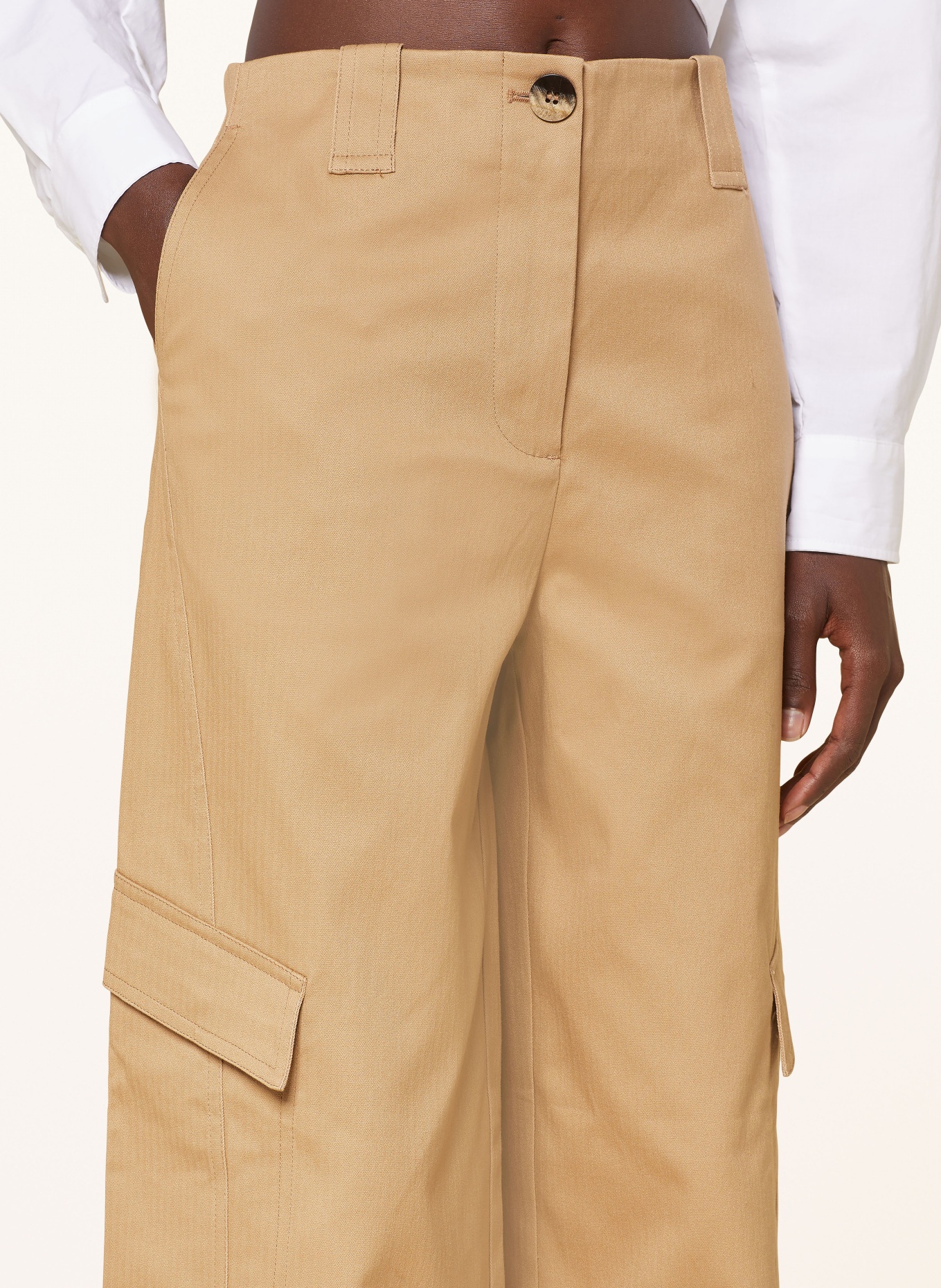 GANNI Cargo pants, Color: BEIGE (Image 5)