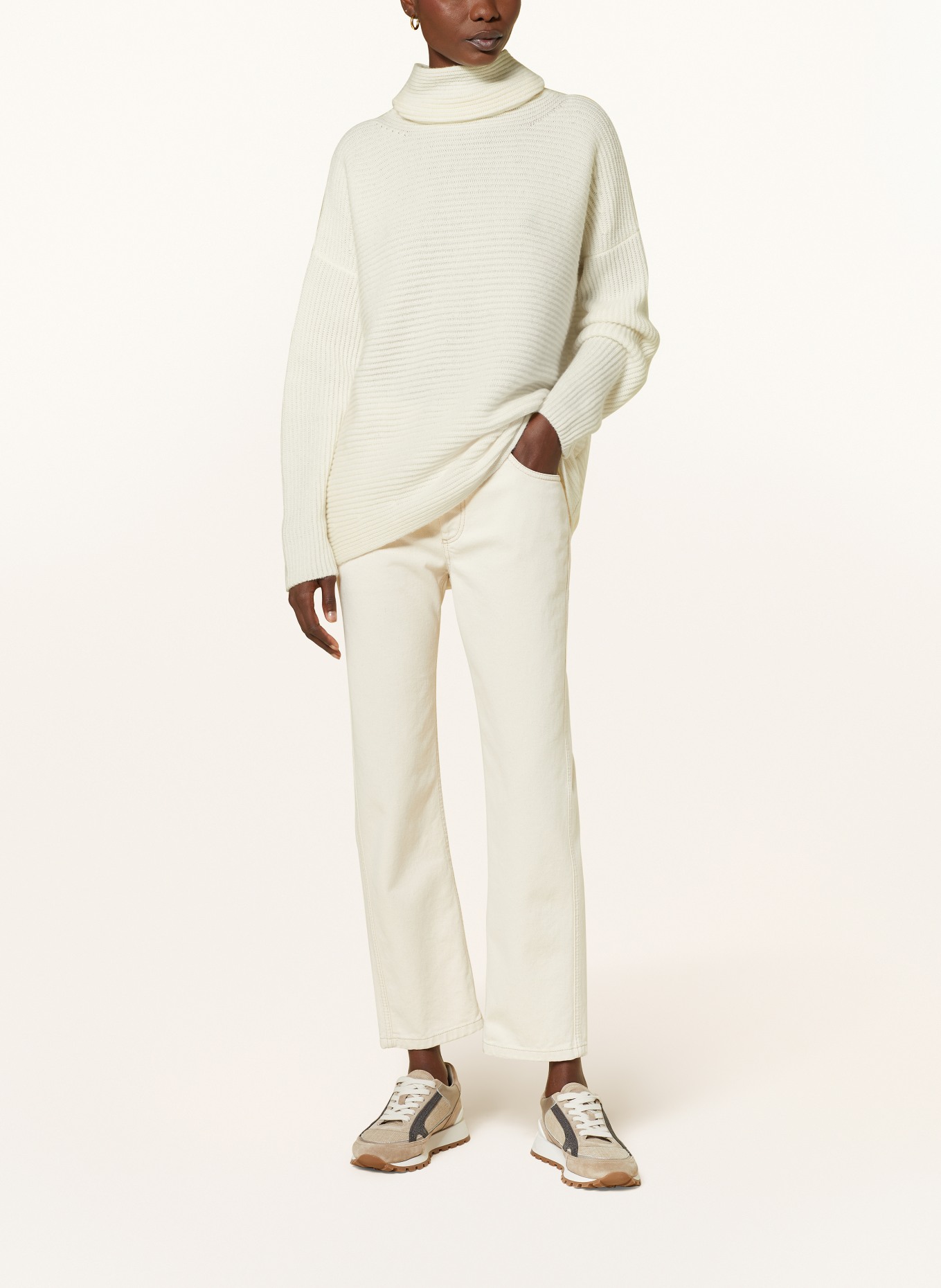 IRIS von ARNIM Rollkragenpullover CAPRI aus Cashmere, Farbe: ECRU (Bild 2)