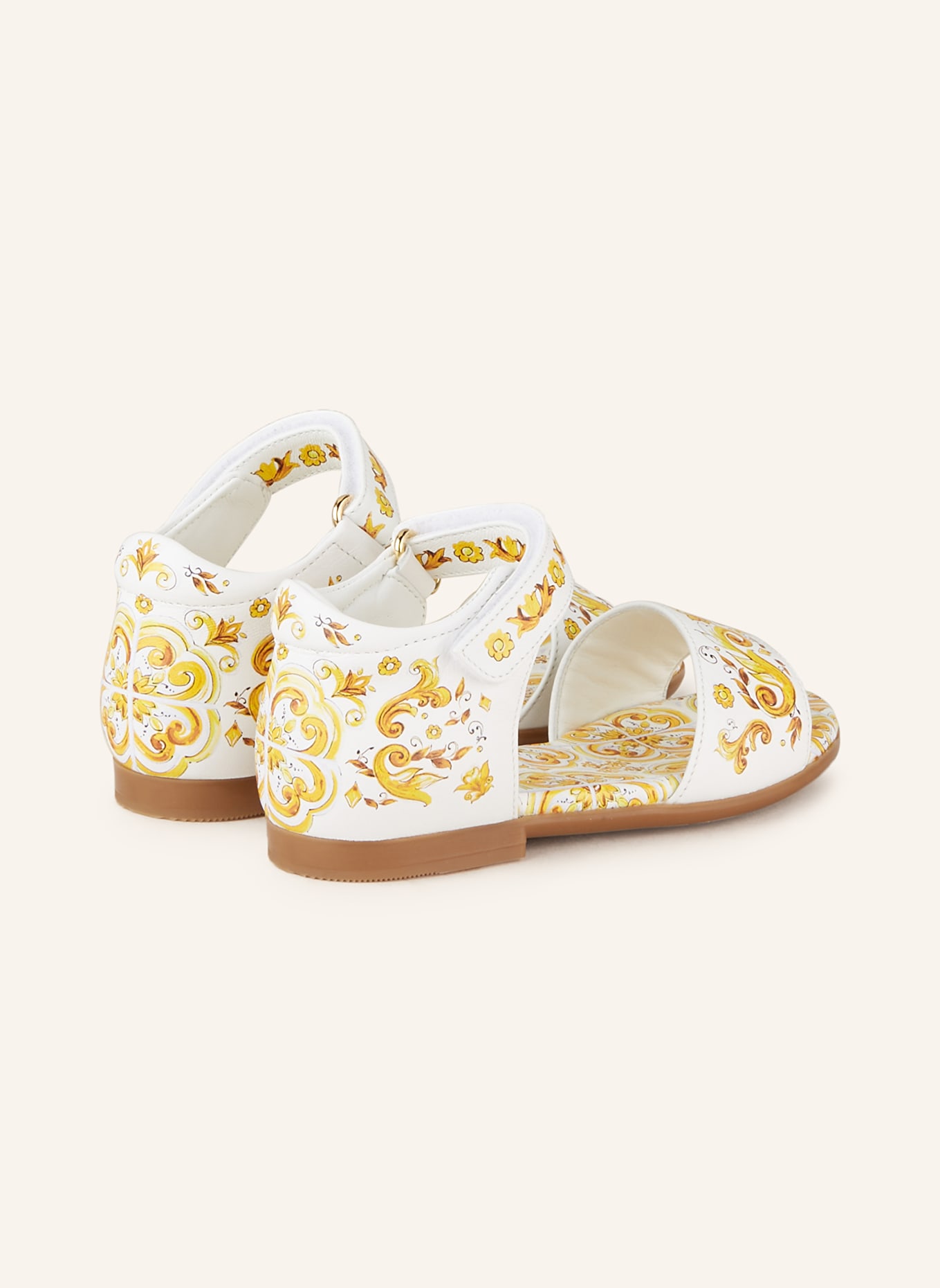 DOLCE & GABBANA Sandalen, Farbe: WEISS/ DUNKELGELB (Bild 2)