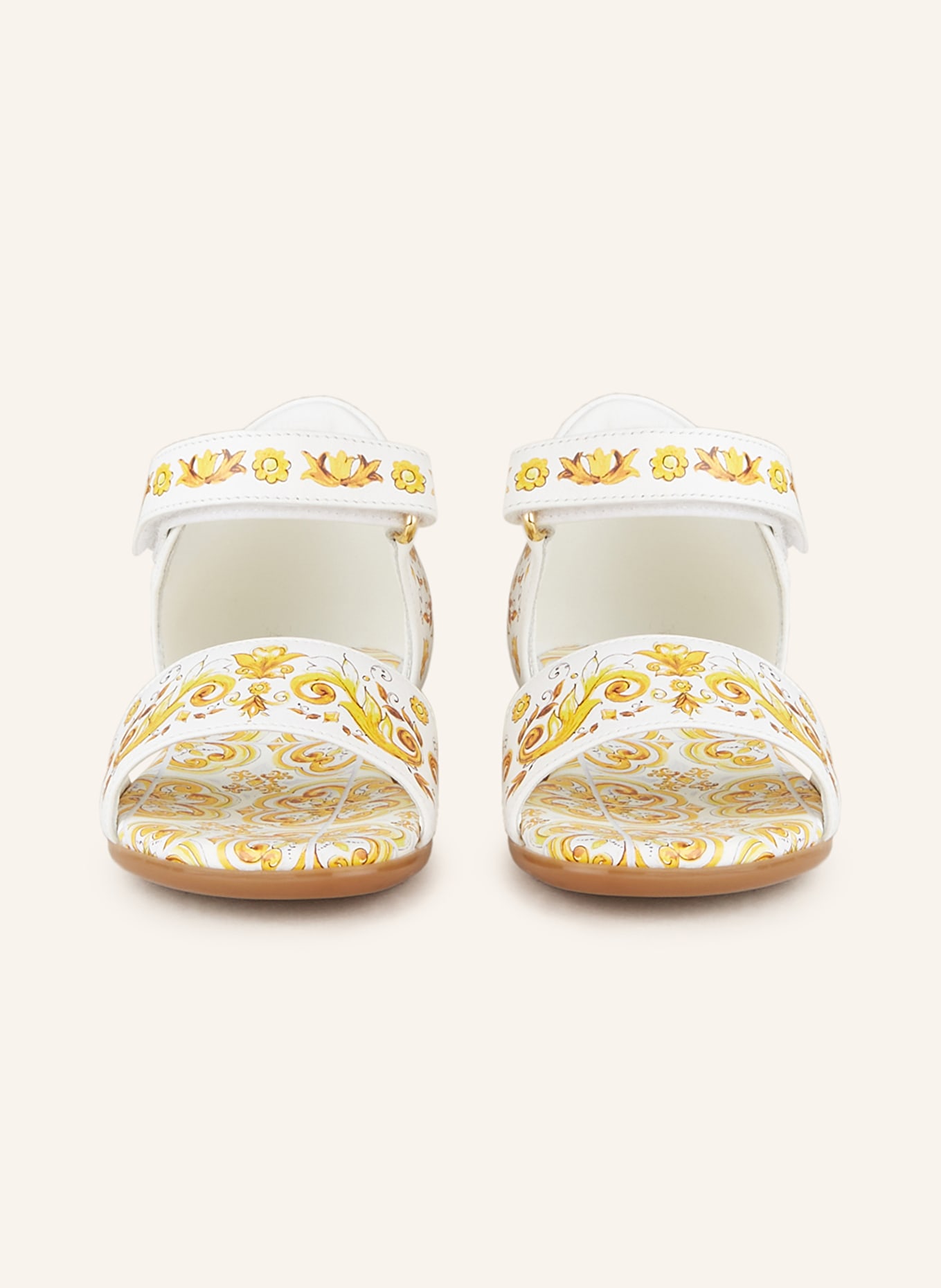DOLCE & GABBANA Sandalen, Farbe: WEISS/ DUNKELGELB (Bild 3)