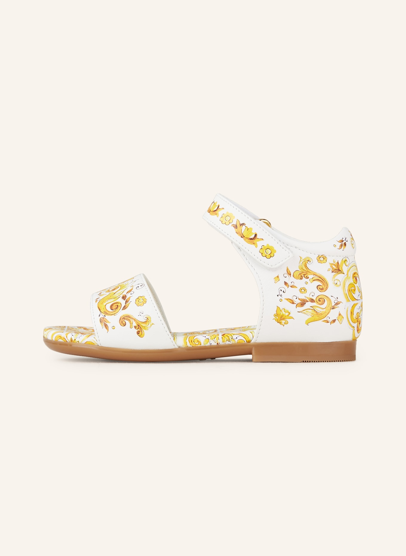 DOLCE & GABBANA Sandalen, Farbe: WEISS/ DUNKELGELB (Bild 4)