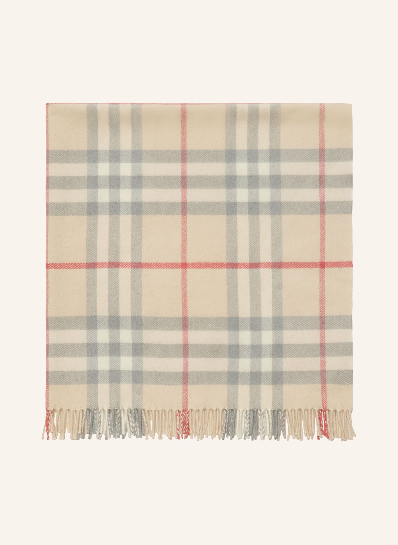 BURBERRY Plaid: HELLBRAUN/ DUNKELBLAU/ ROT