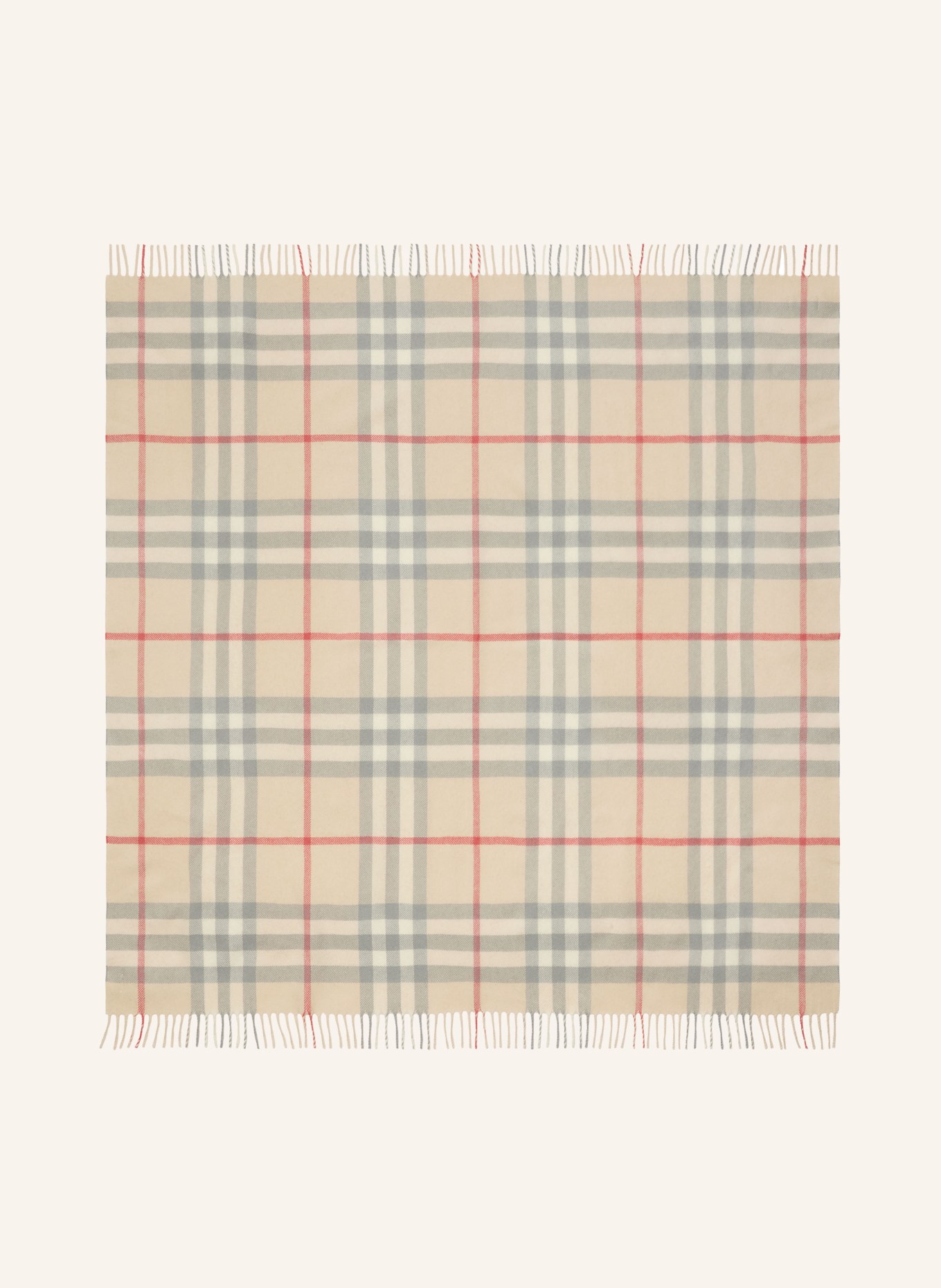BURBERRY Plaid: HELLBRAUN/ DUNKELBLAU/ ROT