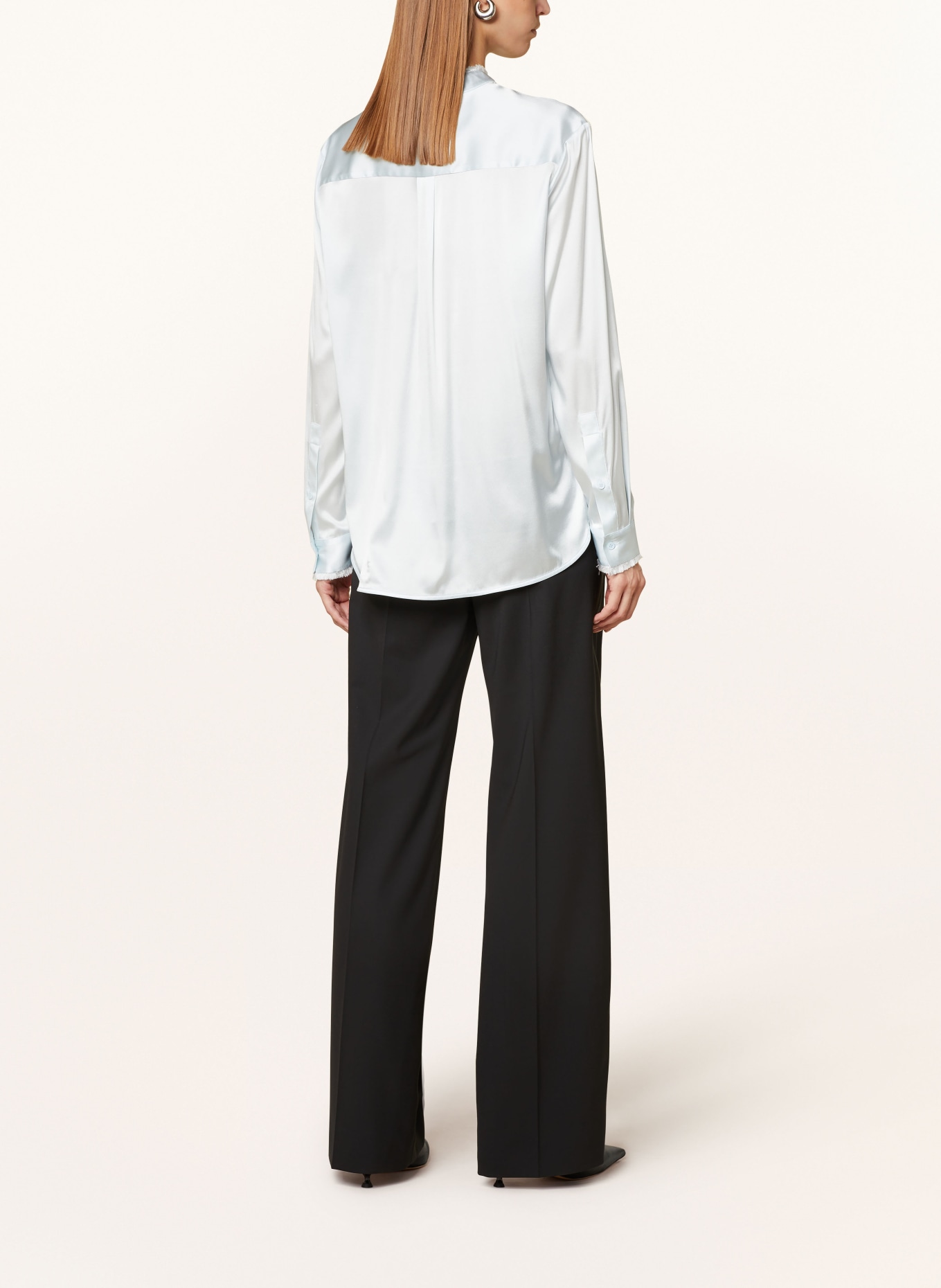 lilienfels Shirt blouse in silk, Color: LIGHT BLUE (Image 3)