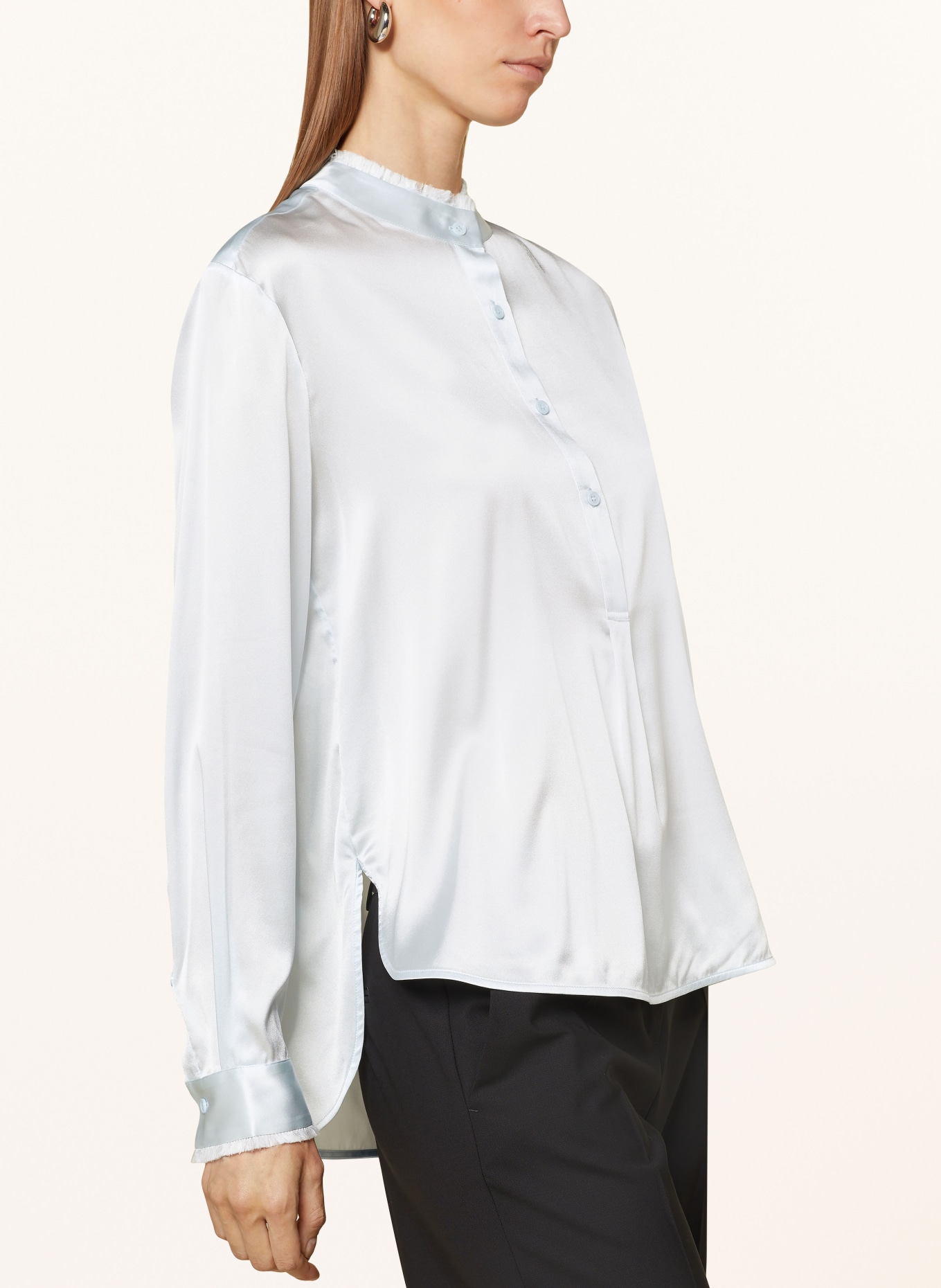 lilienfels Shirt blouse in silk, Color: LIGHT BLUE (Image 4)