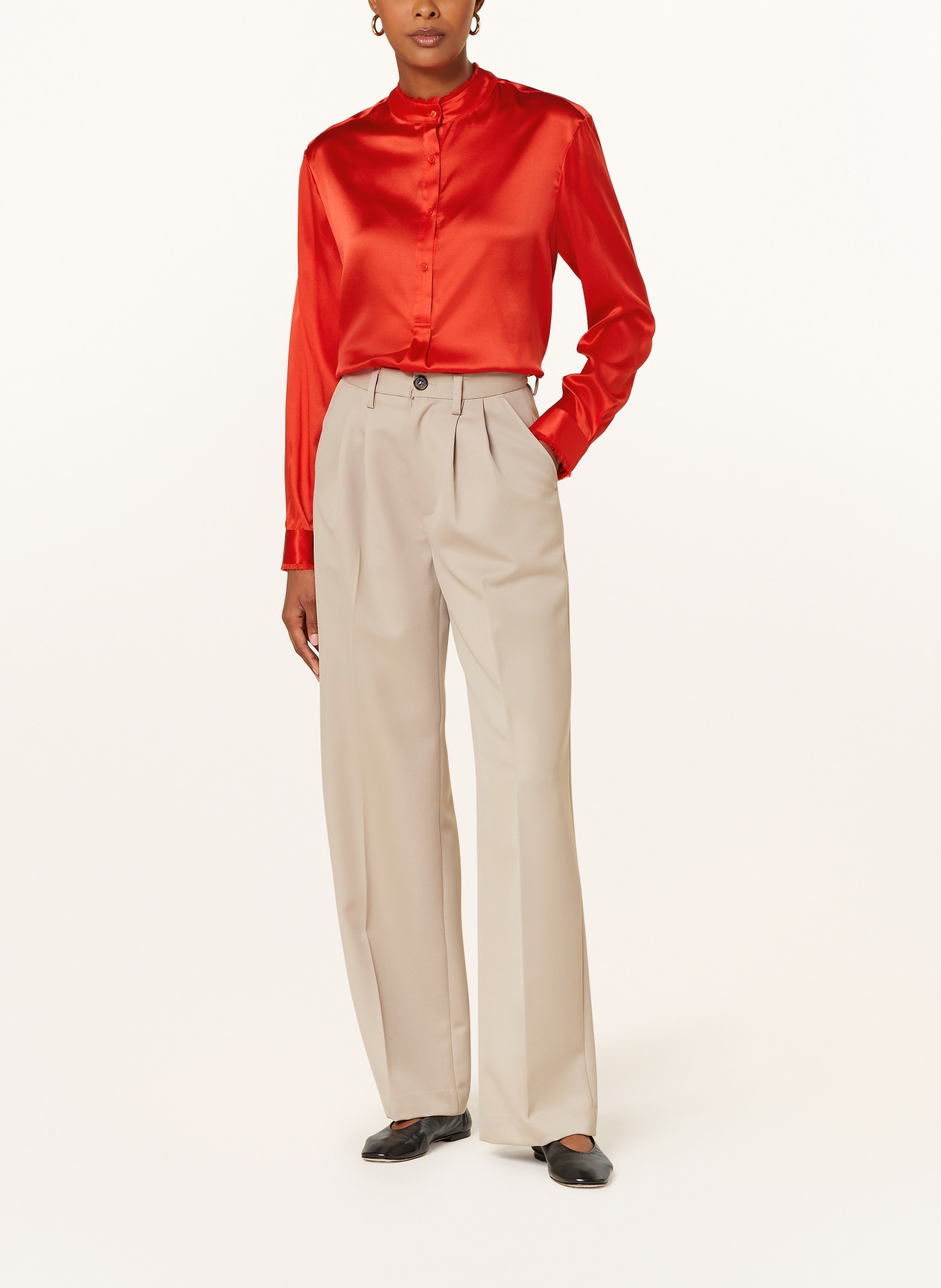 lilienfels Shirt blouse in silk, Color: RED (Image 2)