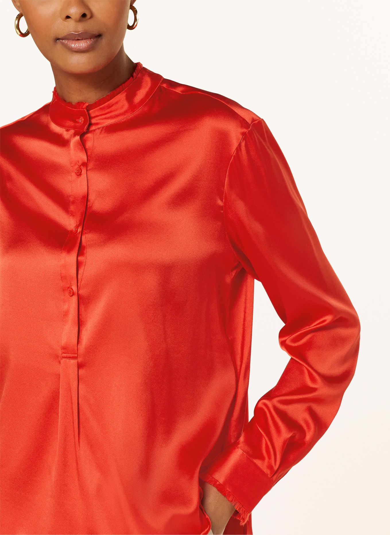 lilienfels Shirt blouse in silk, Color: RED (Image 4)