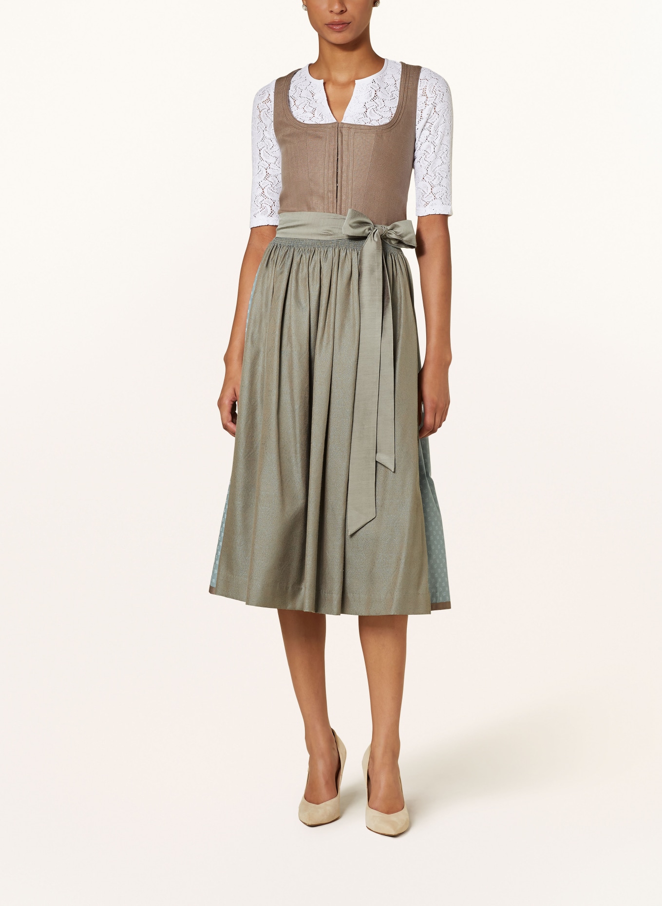 Hammerschmid Dirndl PLATTENSEE: ČERNOŠEDÁ/ MODRÁ