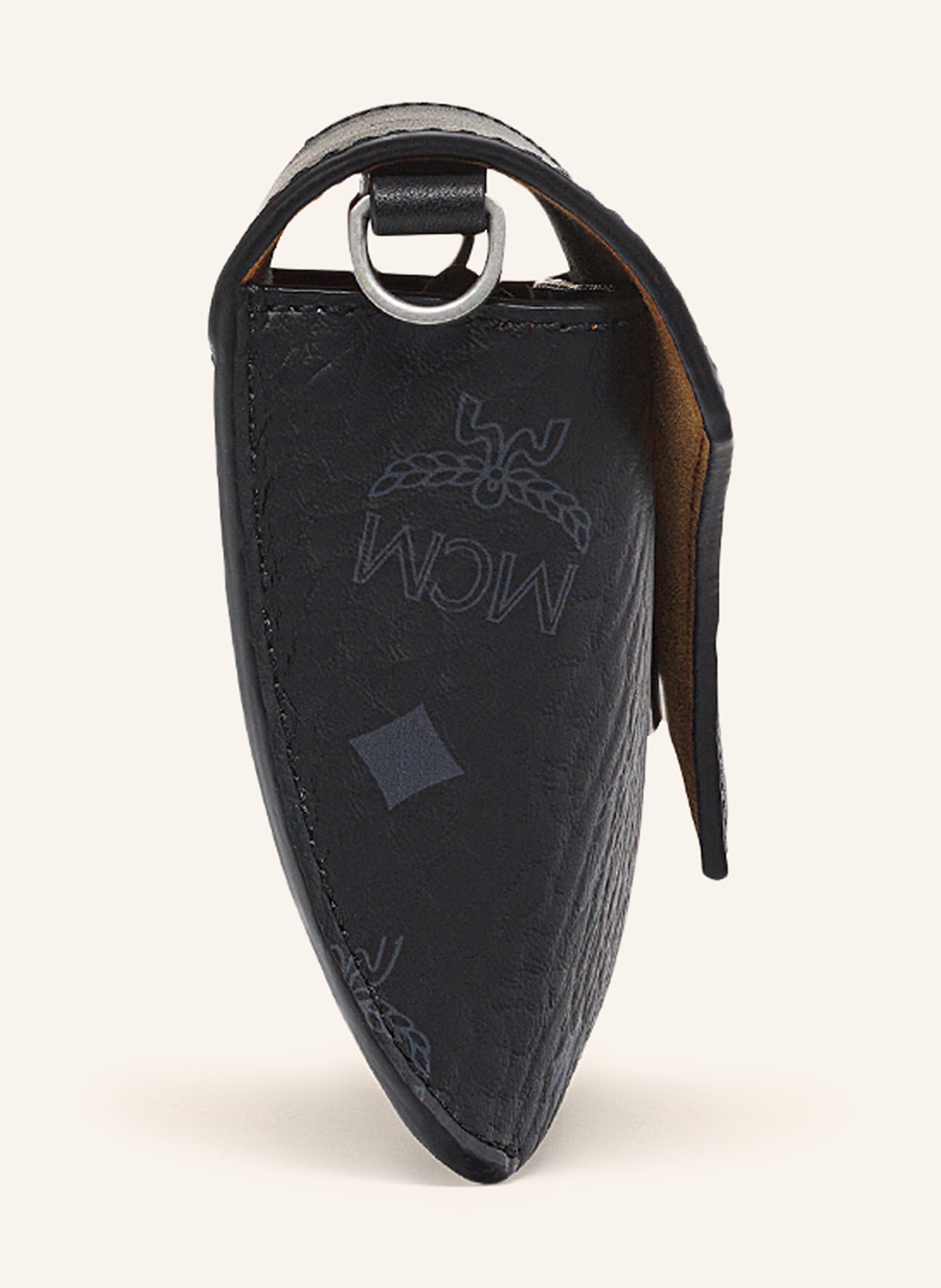 MCM black square messenger bag VI with pouch, Color: BLACK/ GRAY (Image 3)