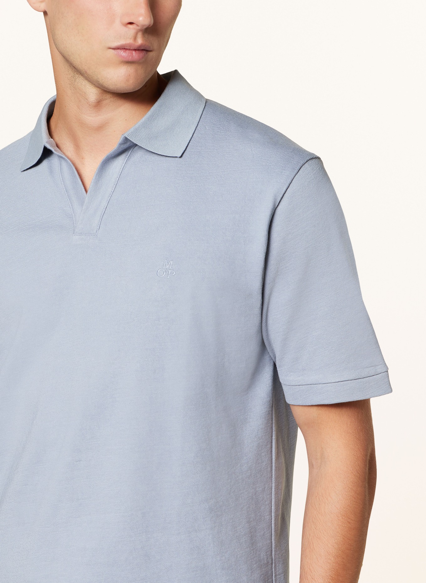 Marc O'Polo Jersey polo shirt regular fit, Color: BLUE GRAY (Image 4)