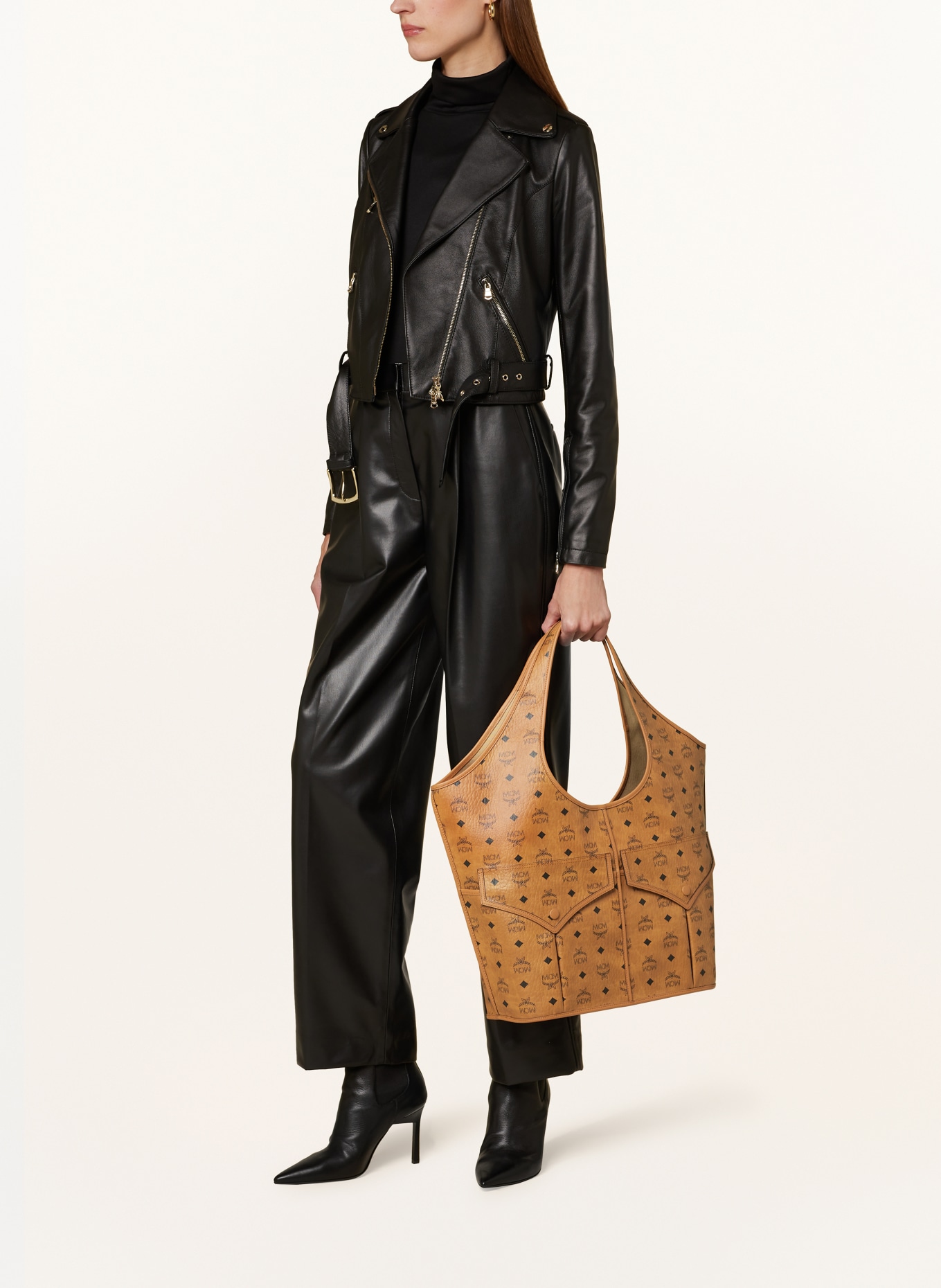 MCM Torba shopper AREN VI: CAMELOWY