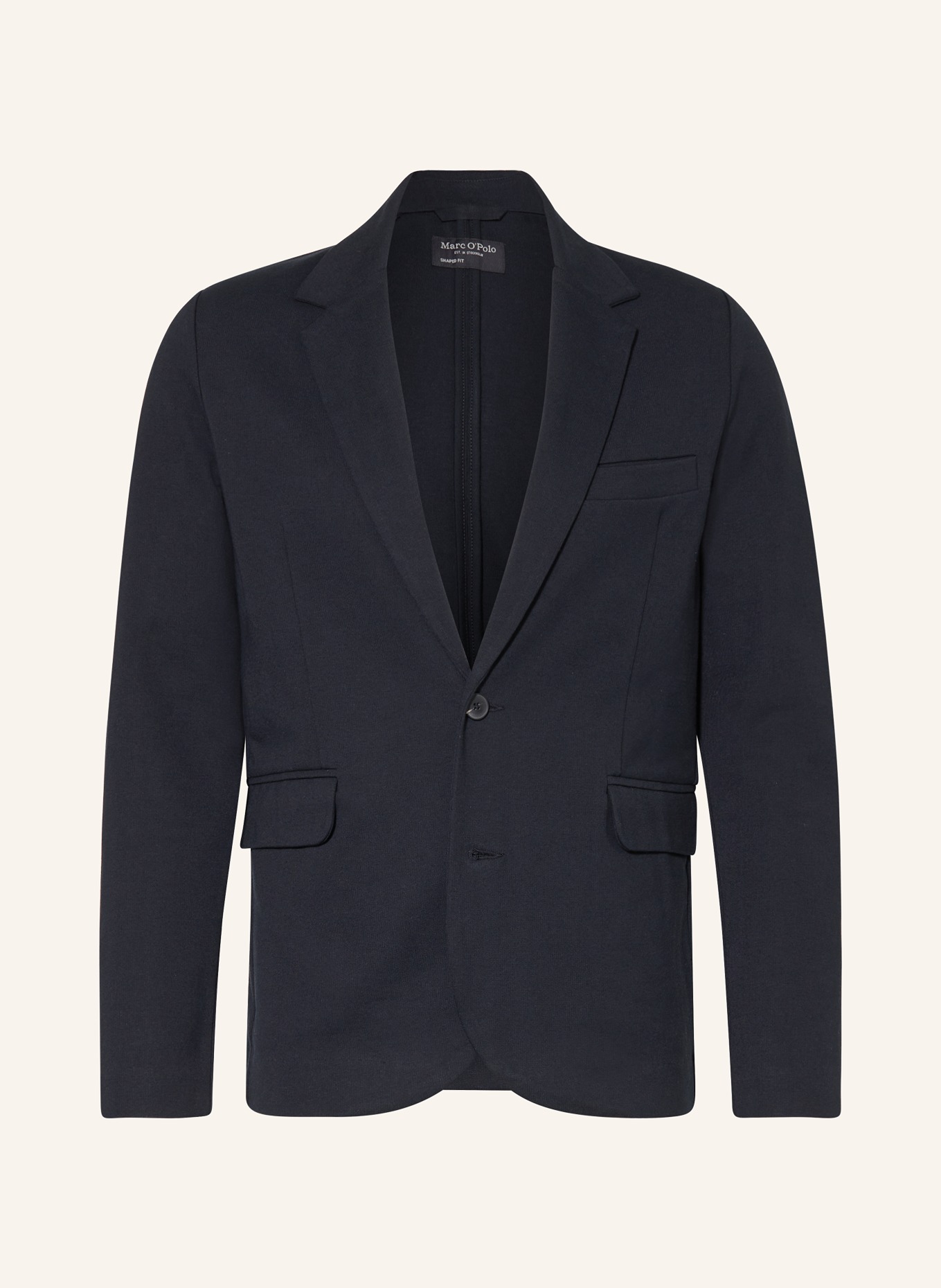 Marc O'Polo Jersey jacket shaped fit, Color: DARK BLUE (Image 1)