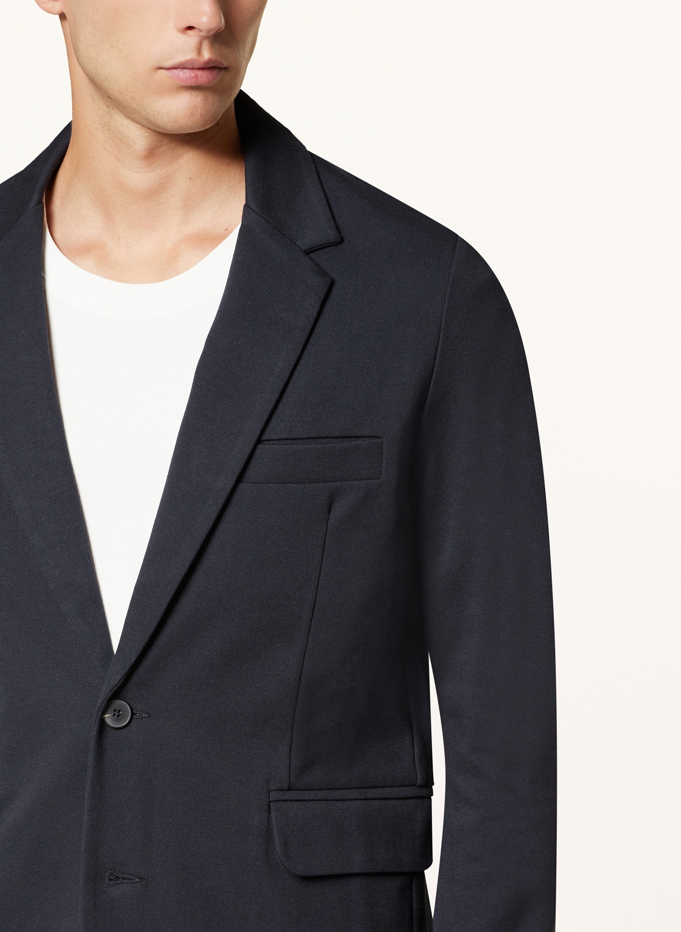 Marc O'Polo Jersey jacket shaped fit, Color: DARK BLUE (Image 5)