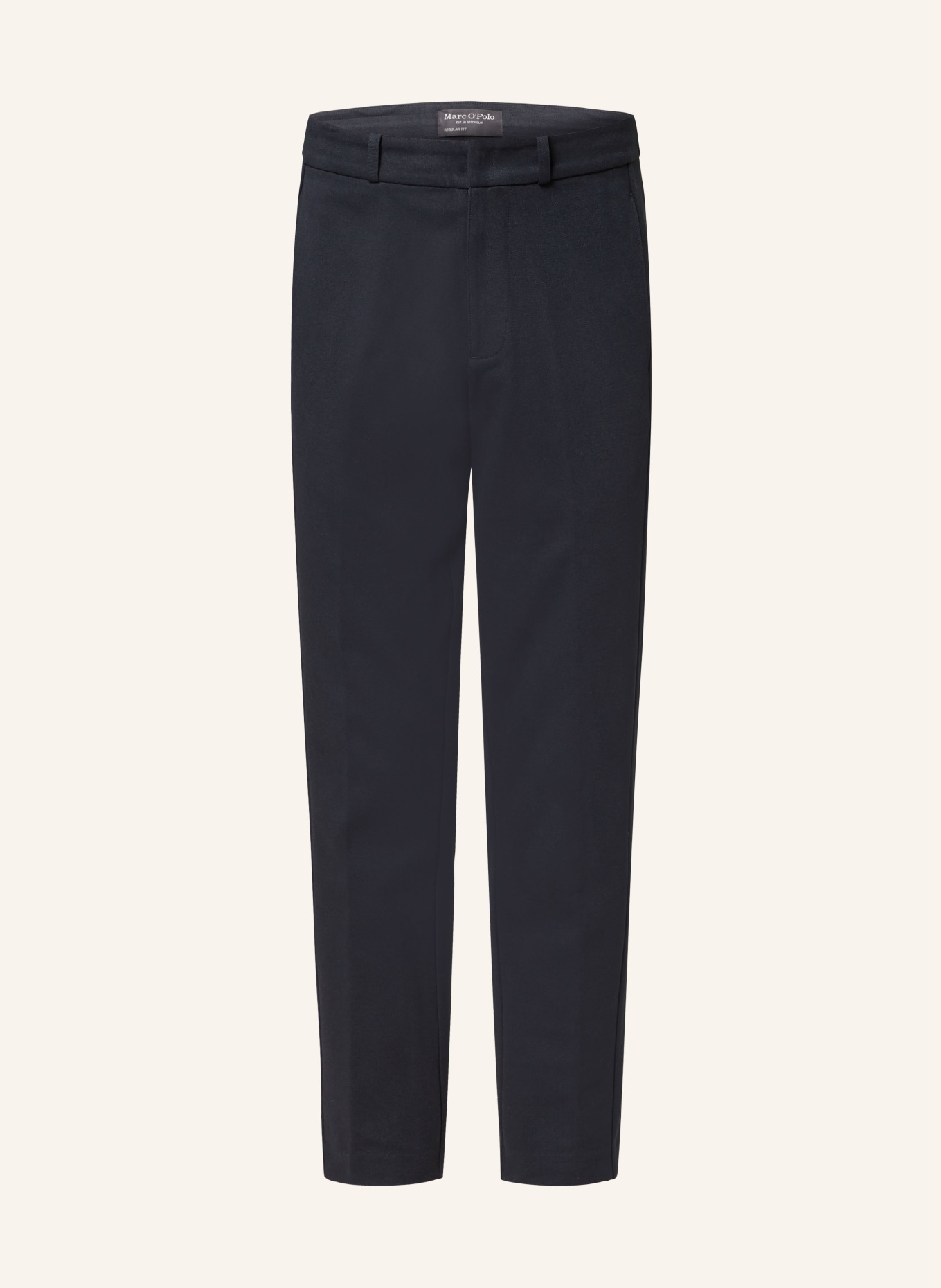 Marc O'Polo Regular fit chino in jersey, Color: DARK BLUE (Image 1)