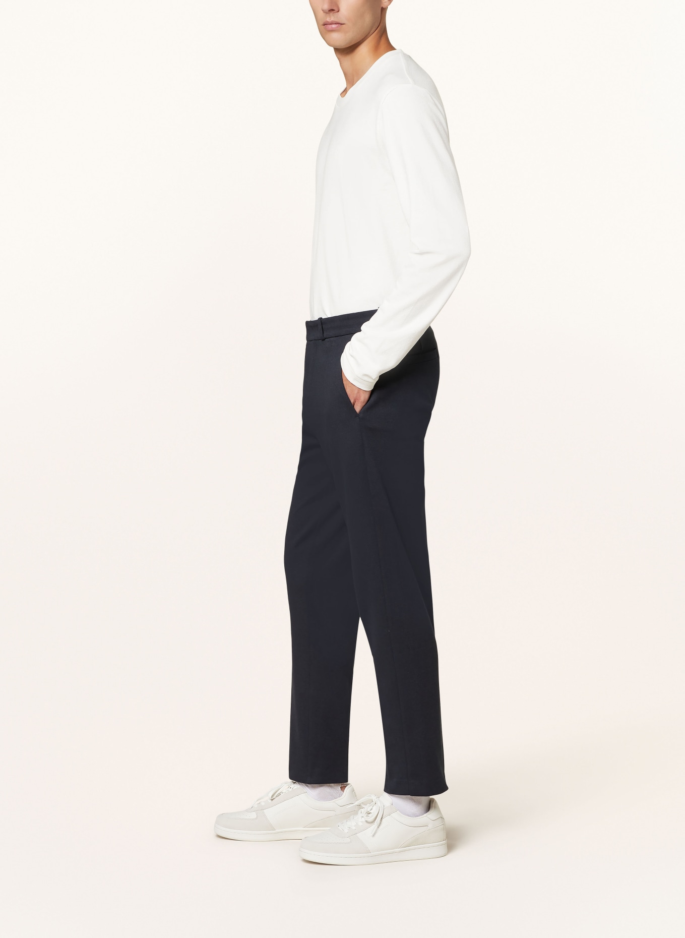 Marc O'Polo Regular fit chino in jersey, Color: DARK BLUE (Image 5)