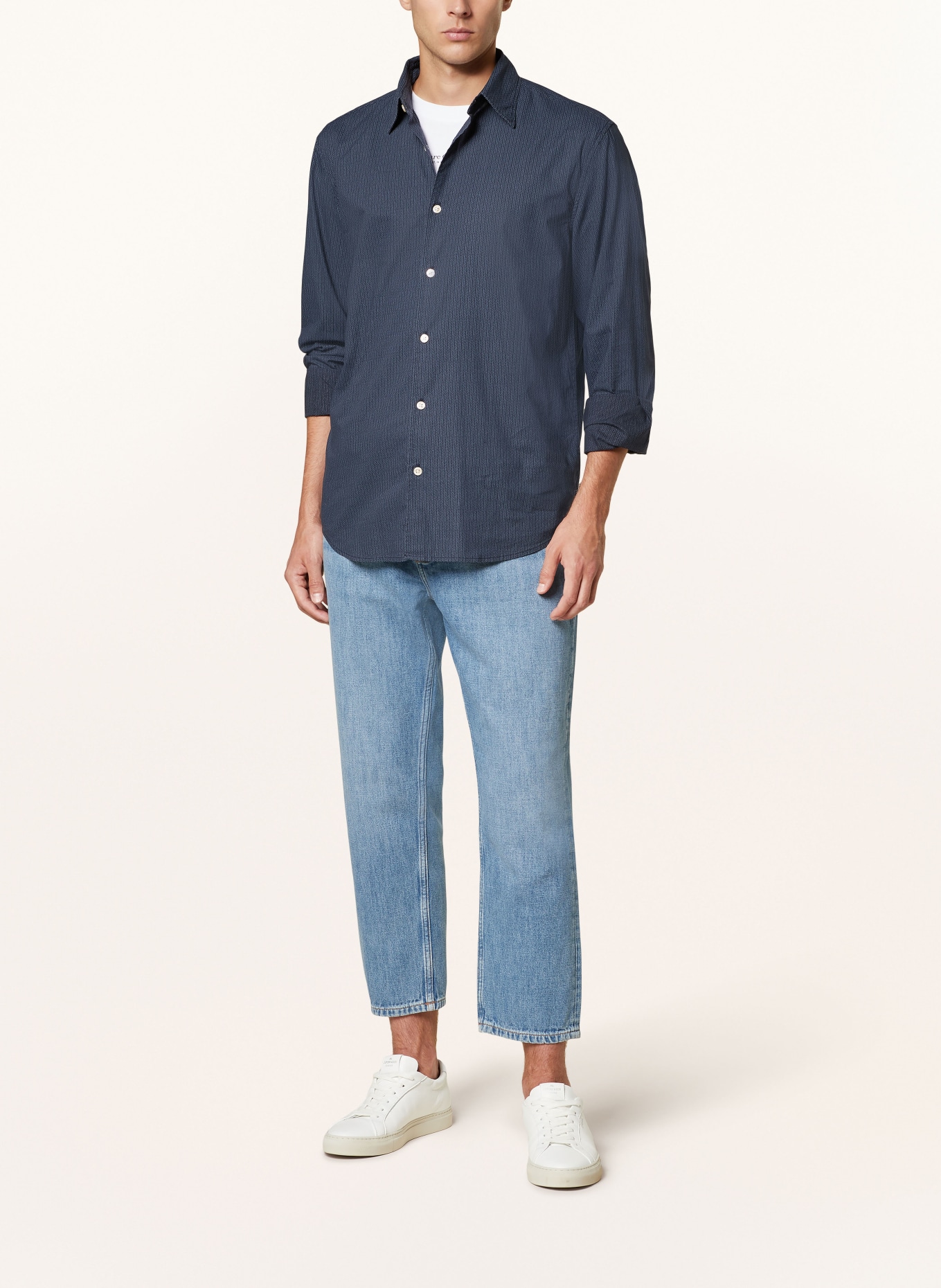 Marc O'Polo Hemd Regular Fit: DUNKELBLAU