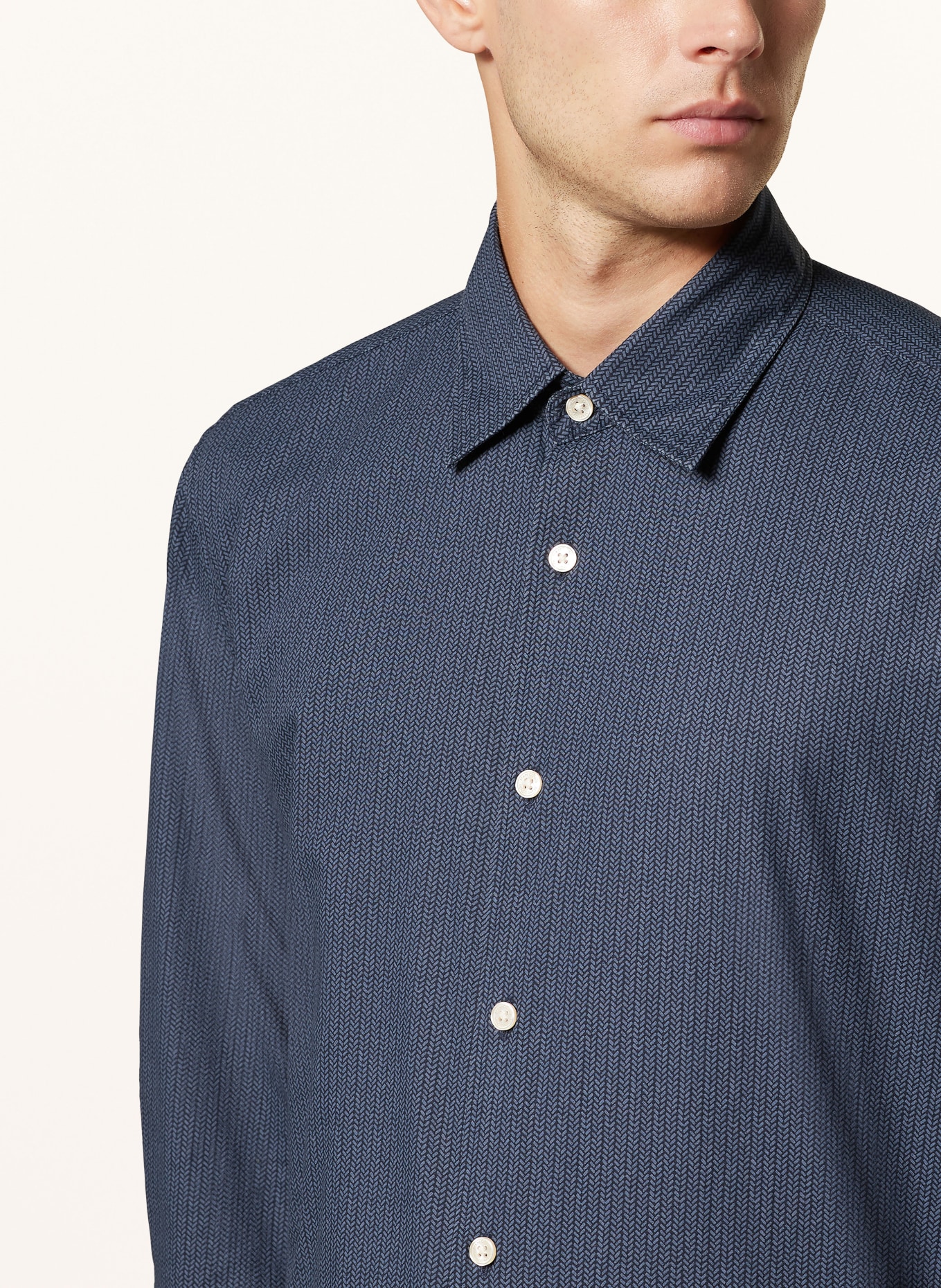 Marc O'Polo Hemd Regular Fit: DUNKELBLAU