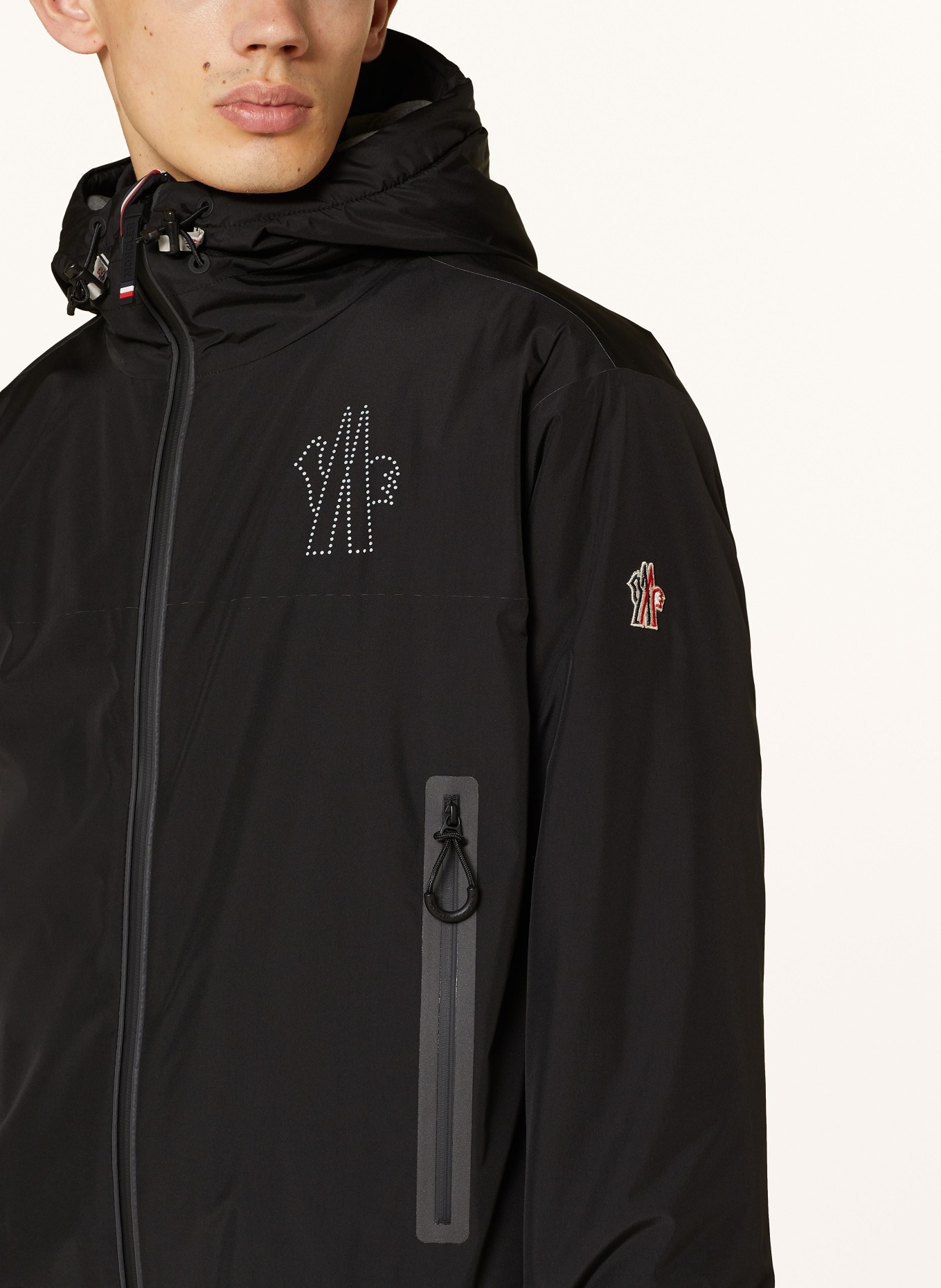 MONCLER GRENOBLE Bunda: ČERNÁ