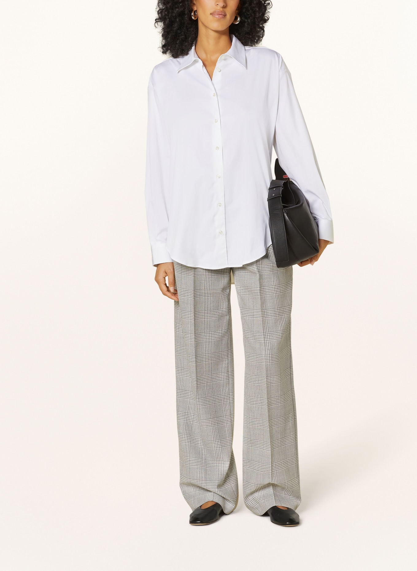 Soluzione Oversized shirt blouse, Color: WHITE (Image 2)