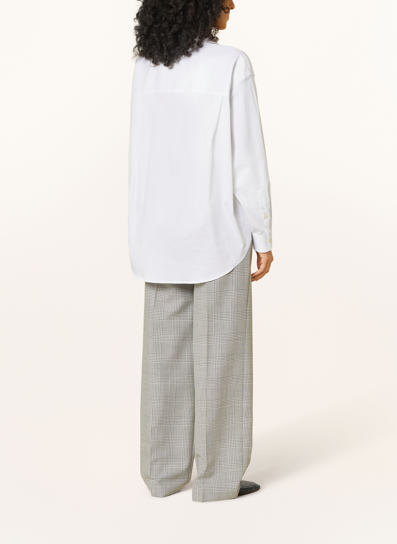 Soluzione Oversized shirt blouse, Color: WHITE (Image 3)