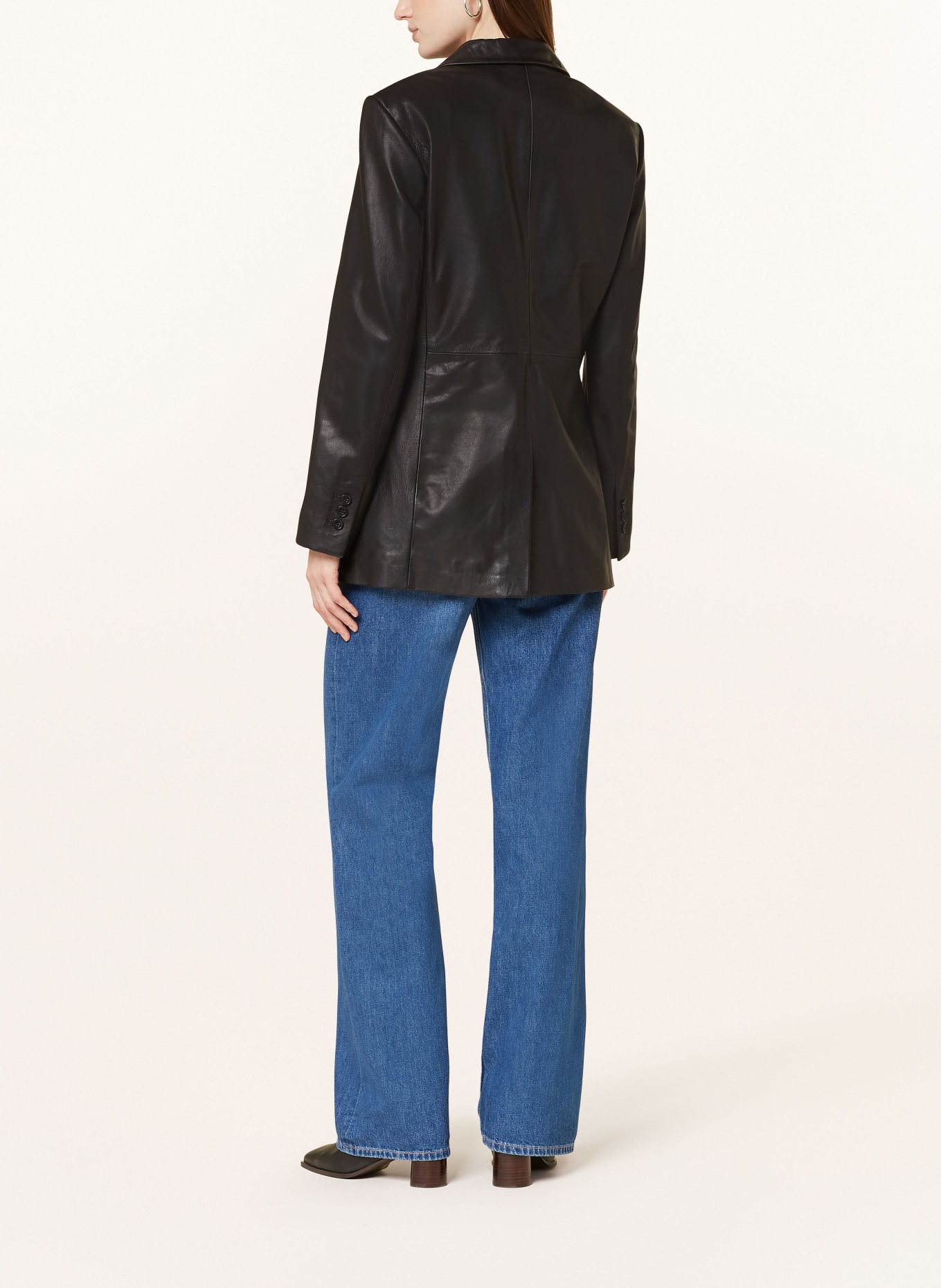 Marc O'Polo Lederblazer: SCHWARZ