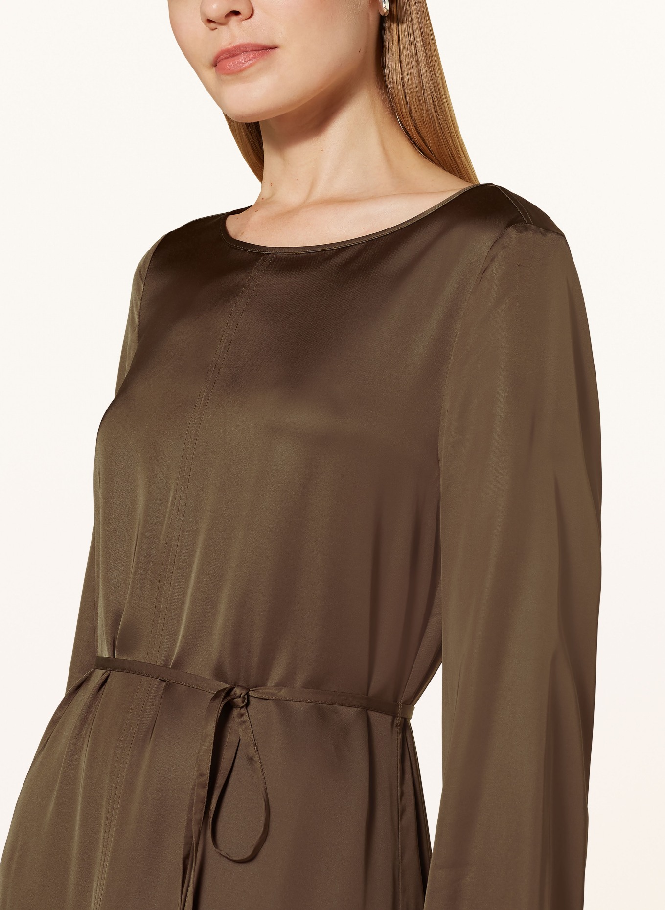 Marc O'Polo Satinkleid: BRAUN