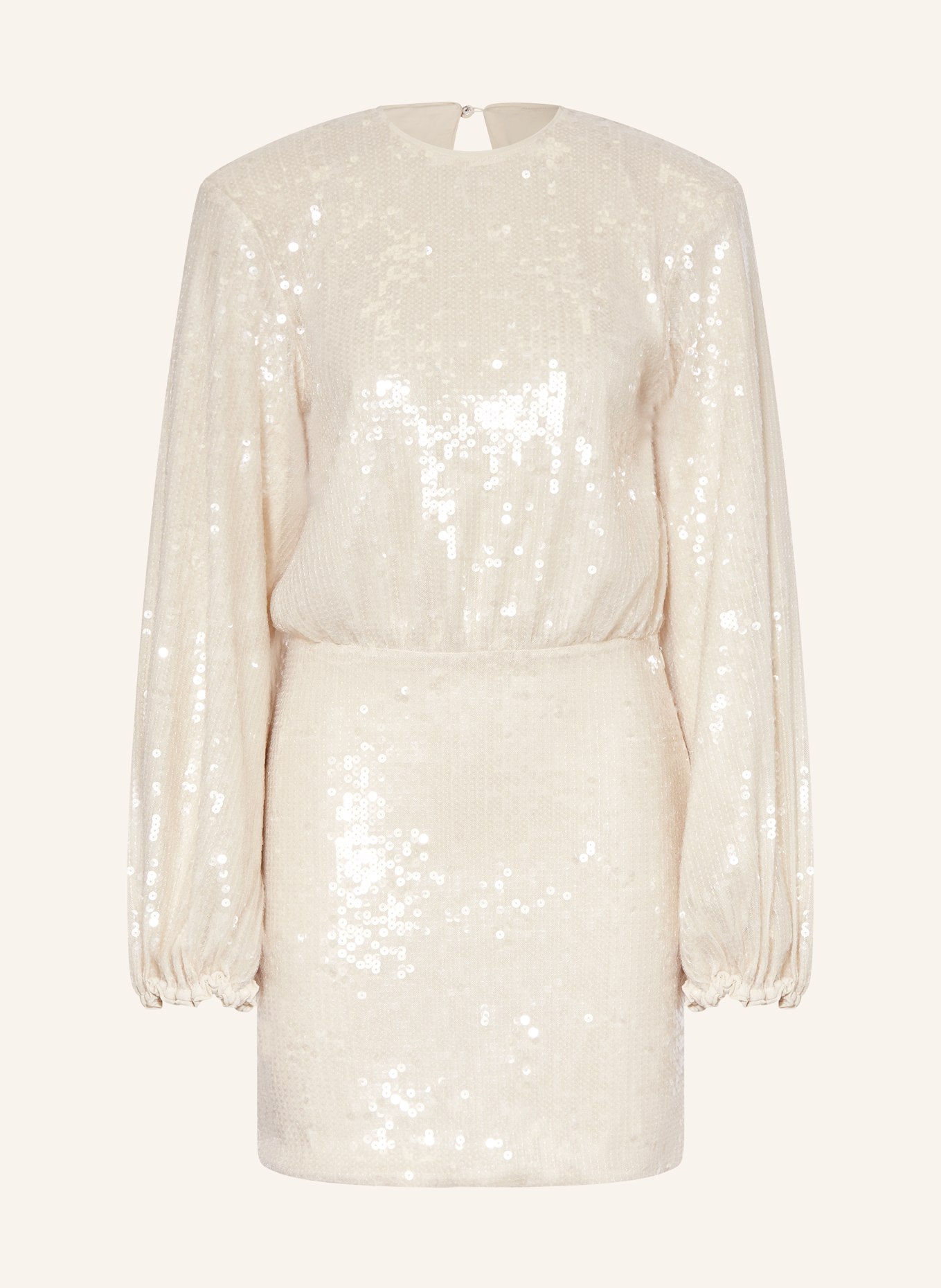 ROTATE Dress with sequins: CREAM