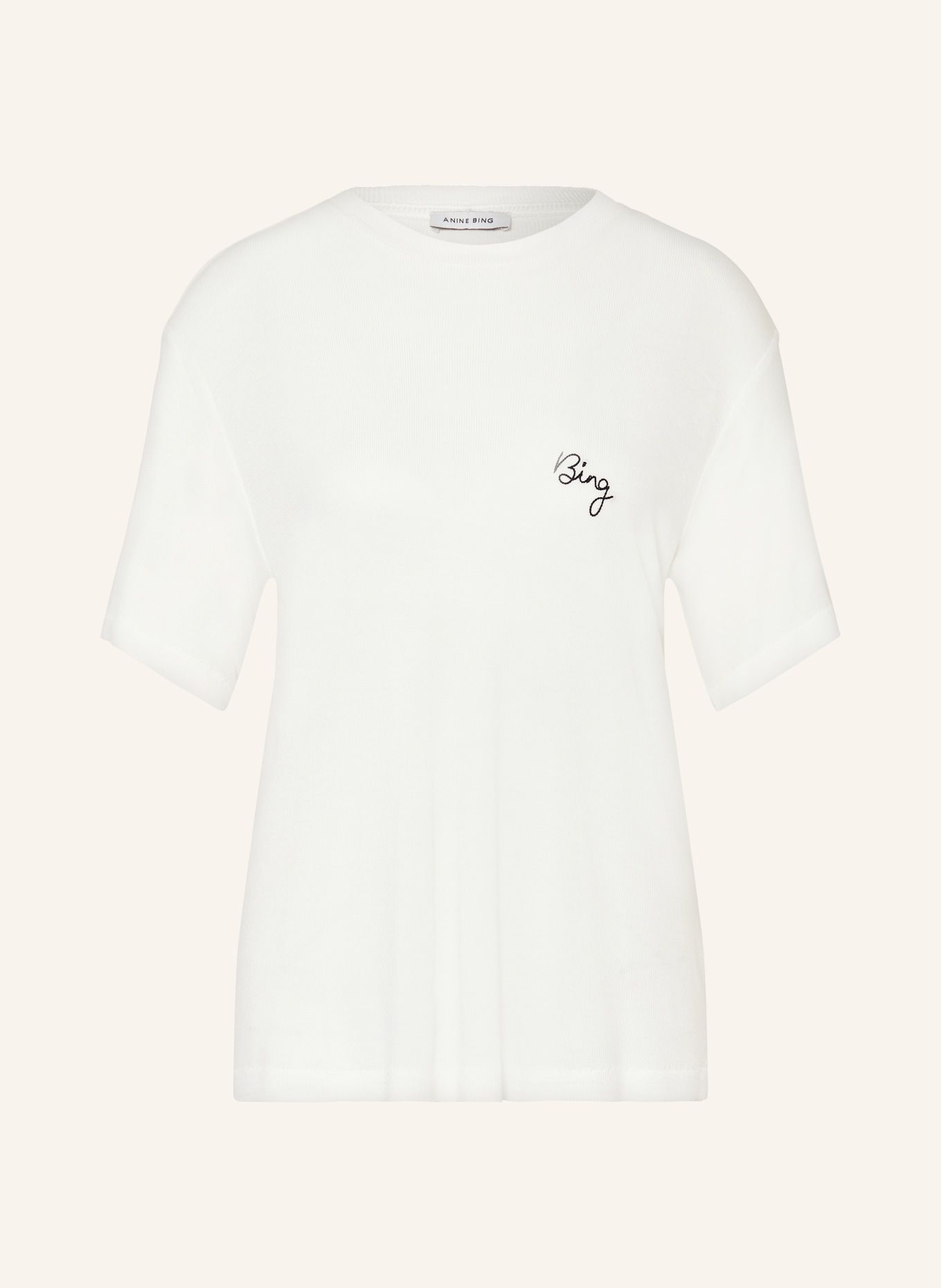 ANINE BING T-shirt LOUIS, Color: WHITE (Image 1)