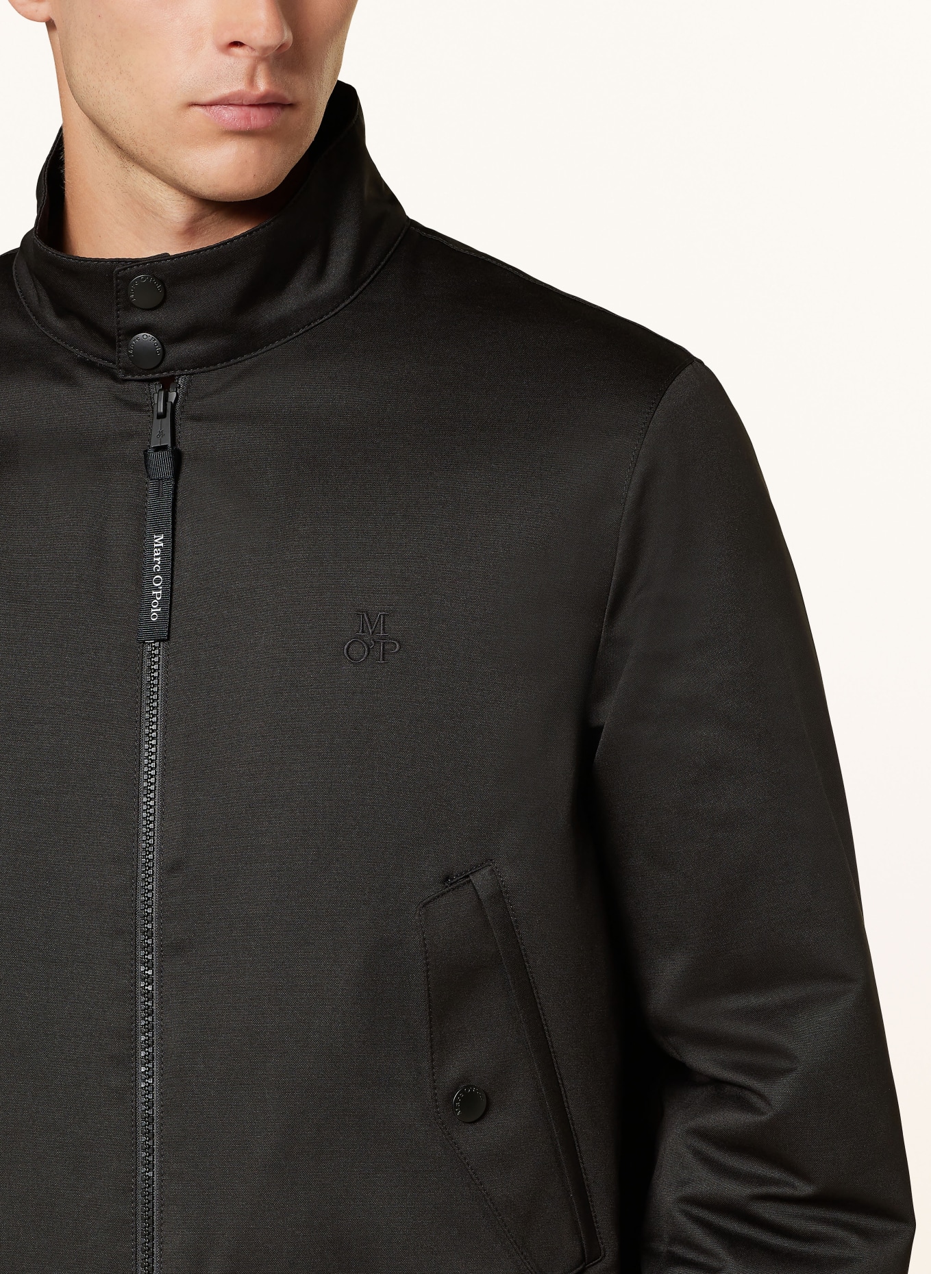 Black polo bomber jacket best sale