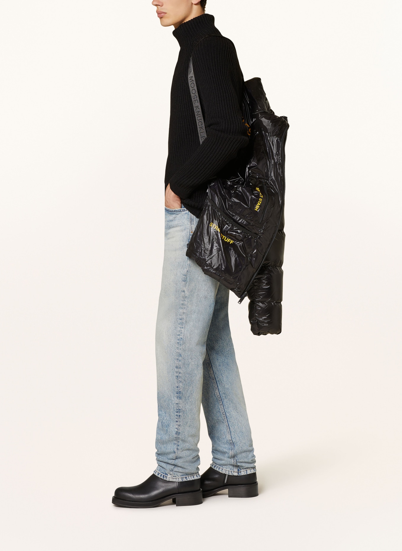 MOOSE KNUCKLES Daunenjacke: SCHWARZ