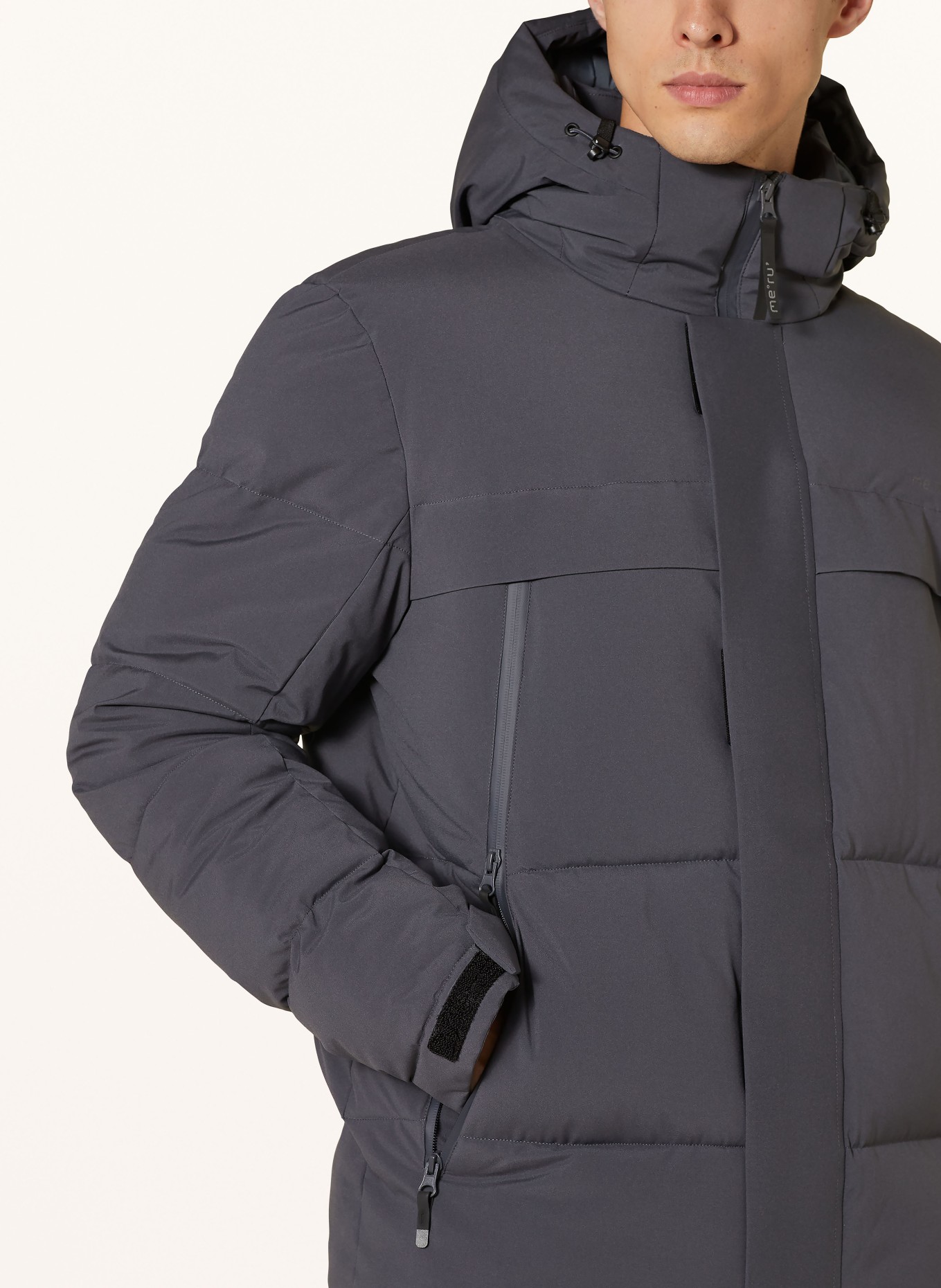 me°ru' Steppjacke VARBERG: DUNKELGRAU