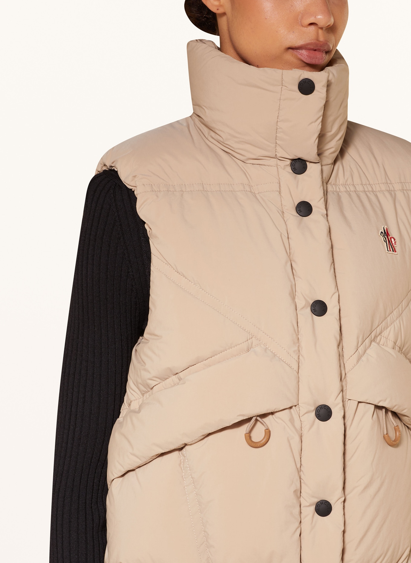 MONCLER GRENOBLE Daunenweste MAROLIES in beige