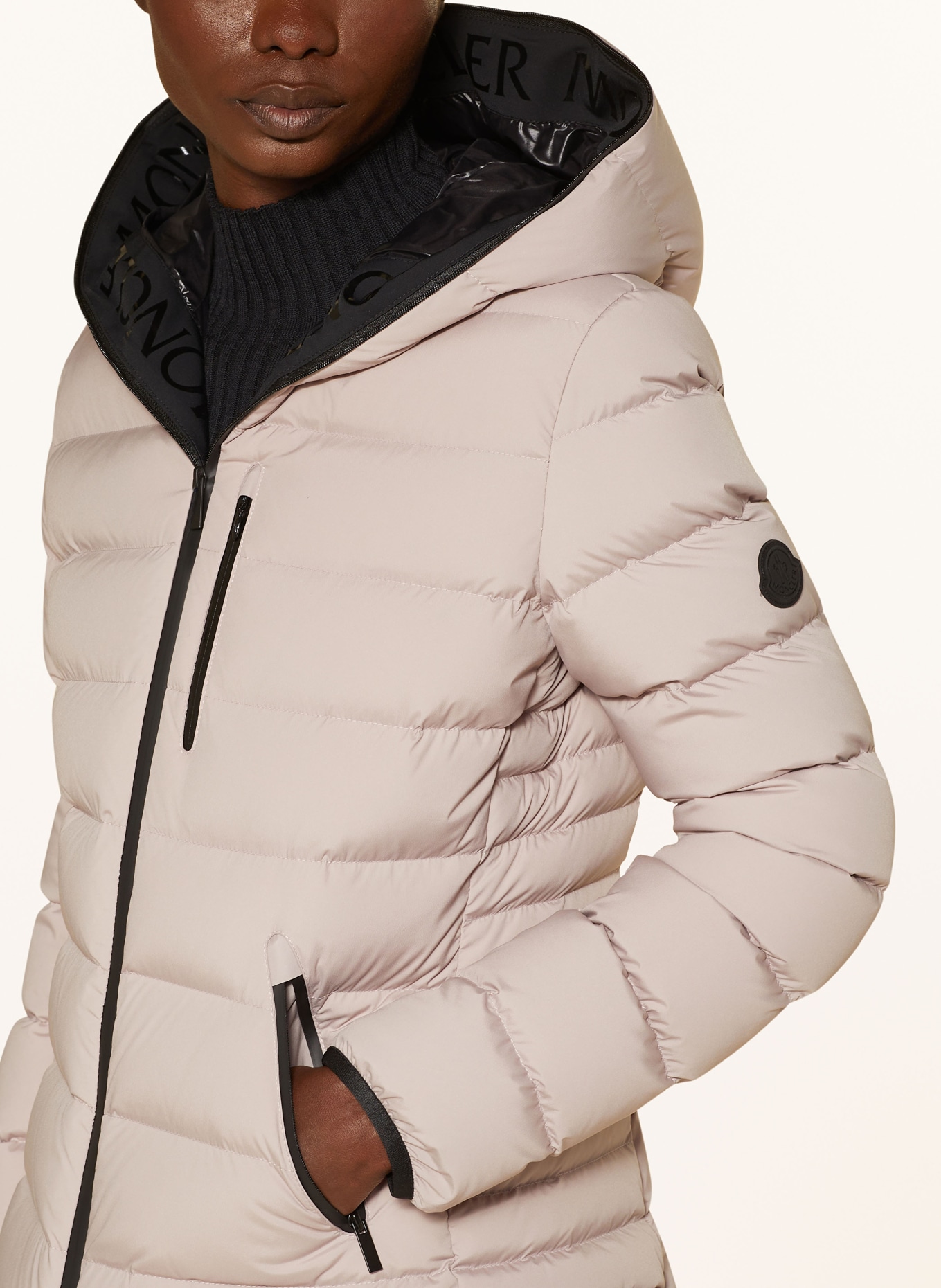 Moncler light down jacket womens discount