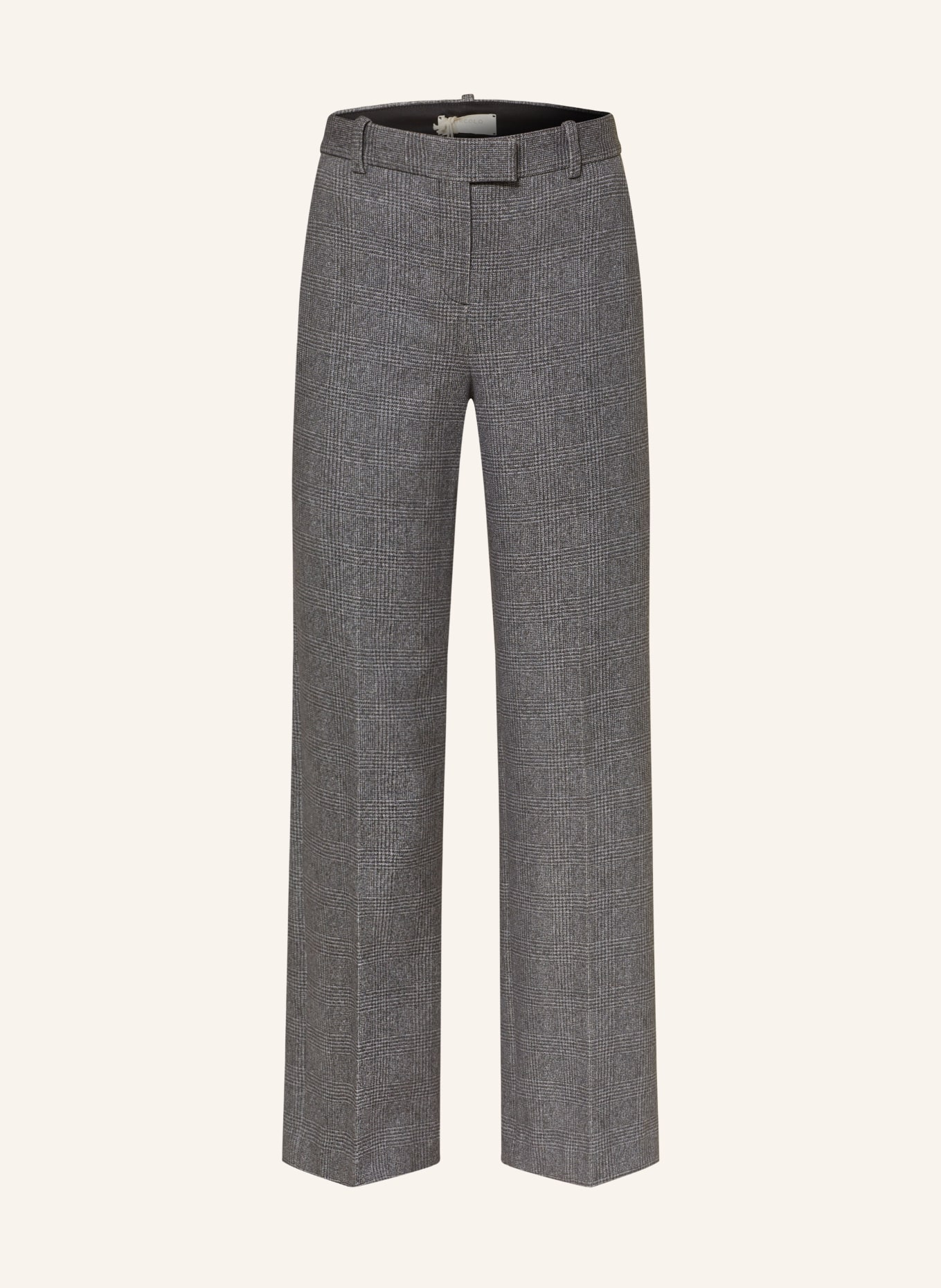 CIRCOLO 1901 Wide leg trousers made of jersey, Color: DARK GRAY/ GRAY (Image 1)