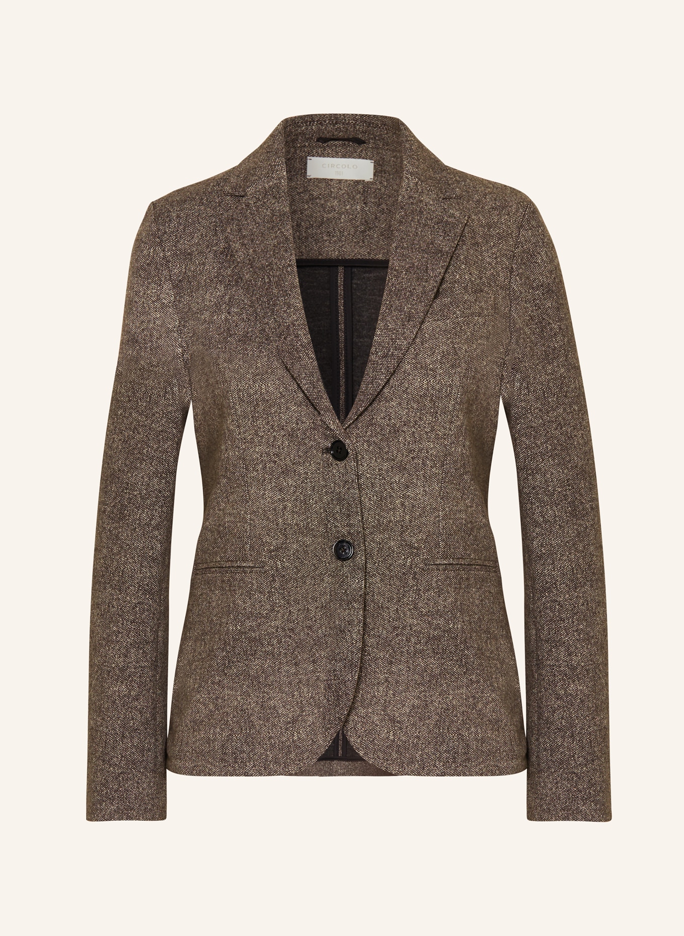 CIRCOLO 1901 Jersey blazer, Color: BROWN (Image 1)