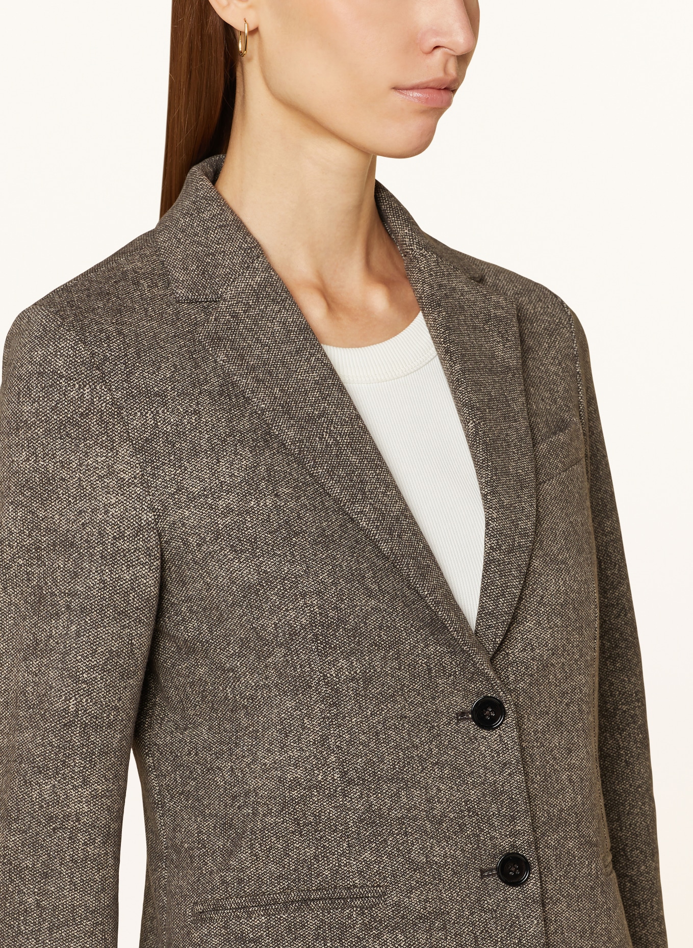 CIRCOLO 1901 Jersey blazer, Color: BROWN (Image 4)