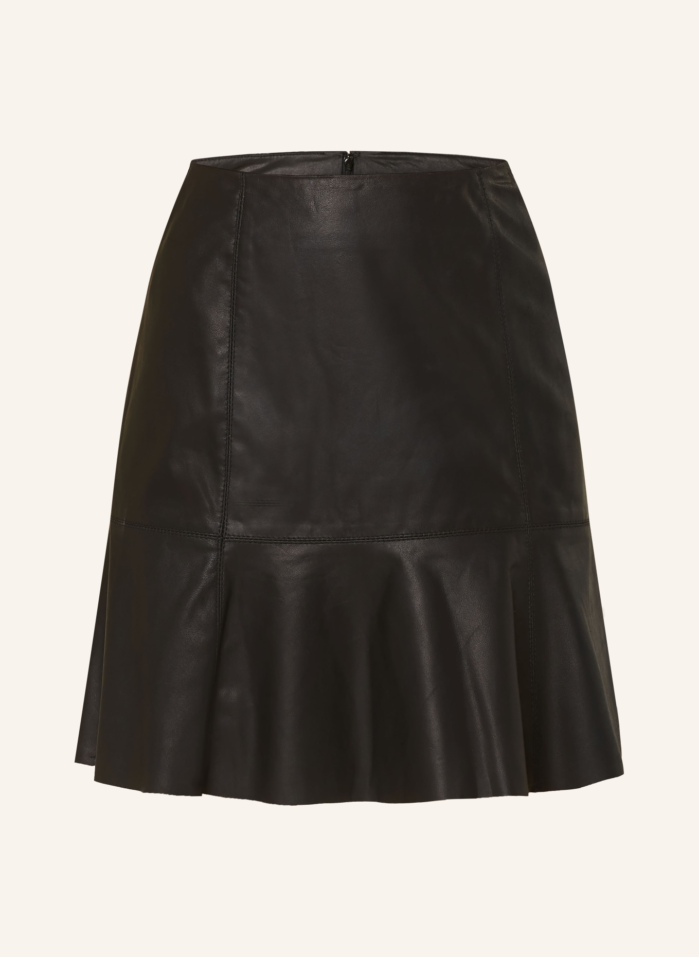 Leather frill skirt top