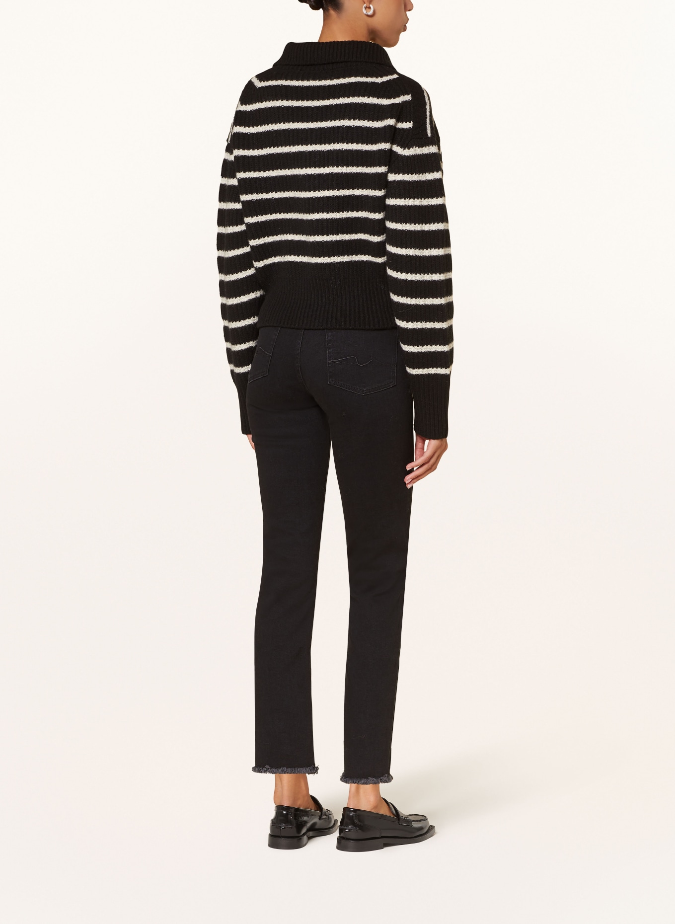 7 for all mankind 7/8-Jeans THE STRAIGHT, Farbe: BLACK (Bild 3)