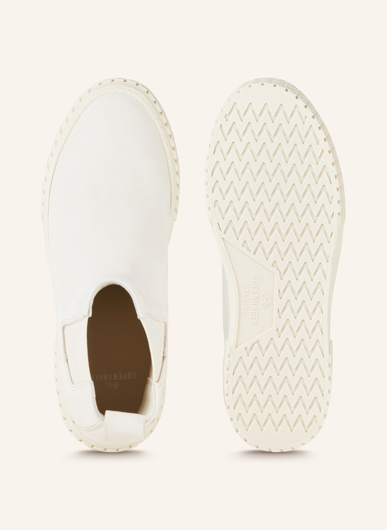 COPENHAGEN Chelsea boots CPH142: CREAM
