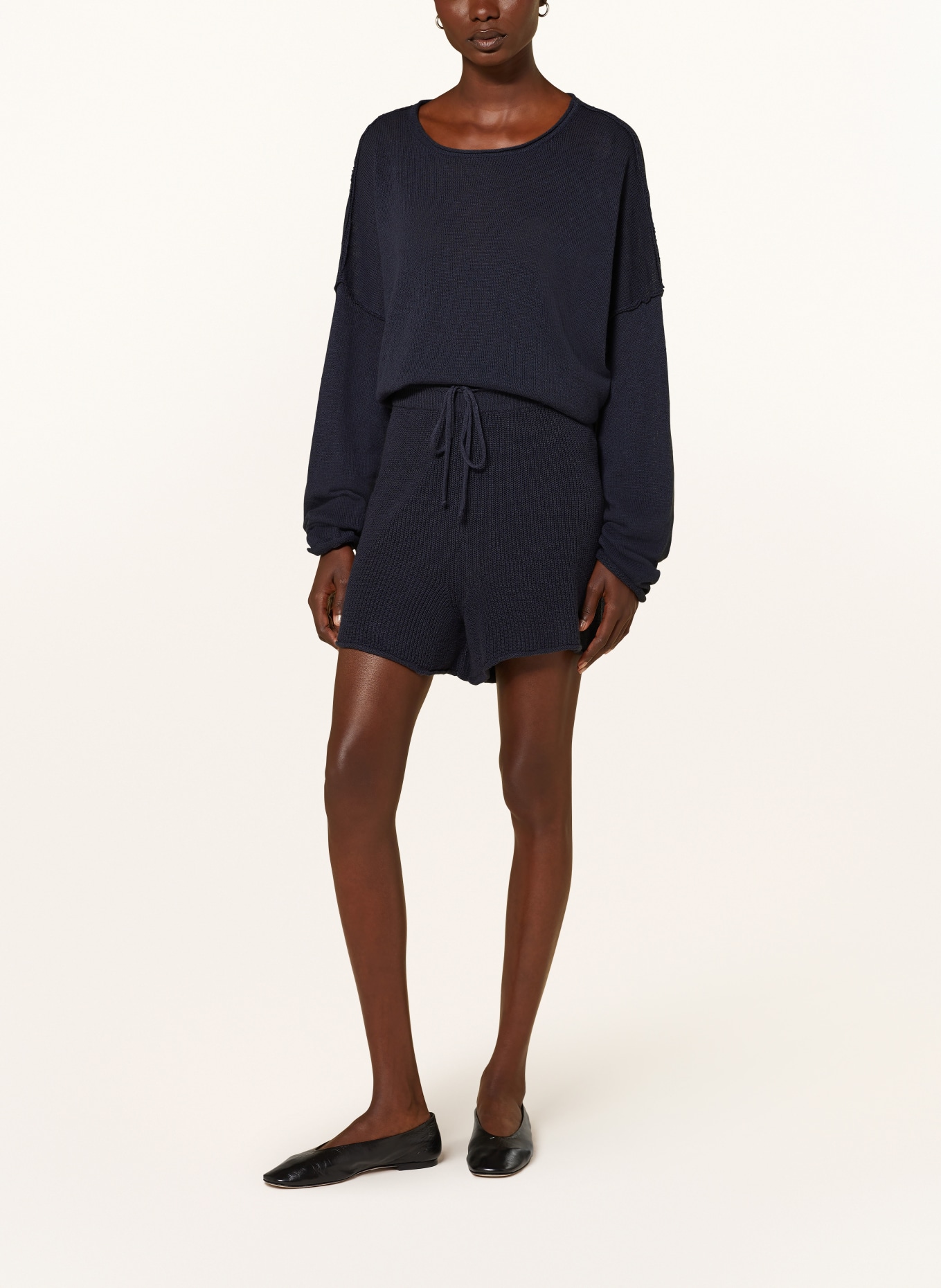 by Aylin Koenig Knit shorts MILLY, Color: DARK BLUE (Image 2)