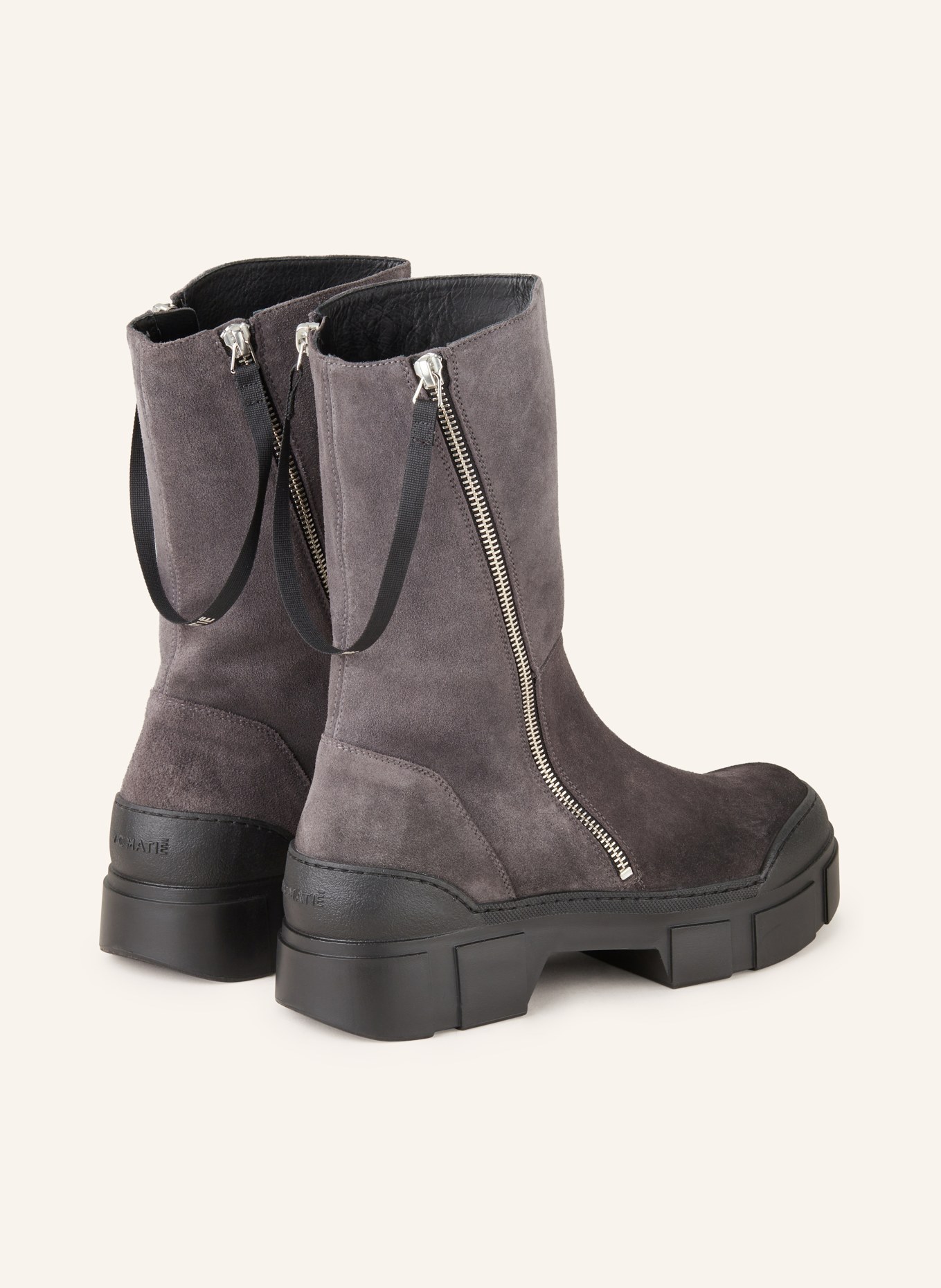 VIC MATIÉ Plateau-Boots SILVERSTONE: GRAU