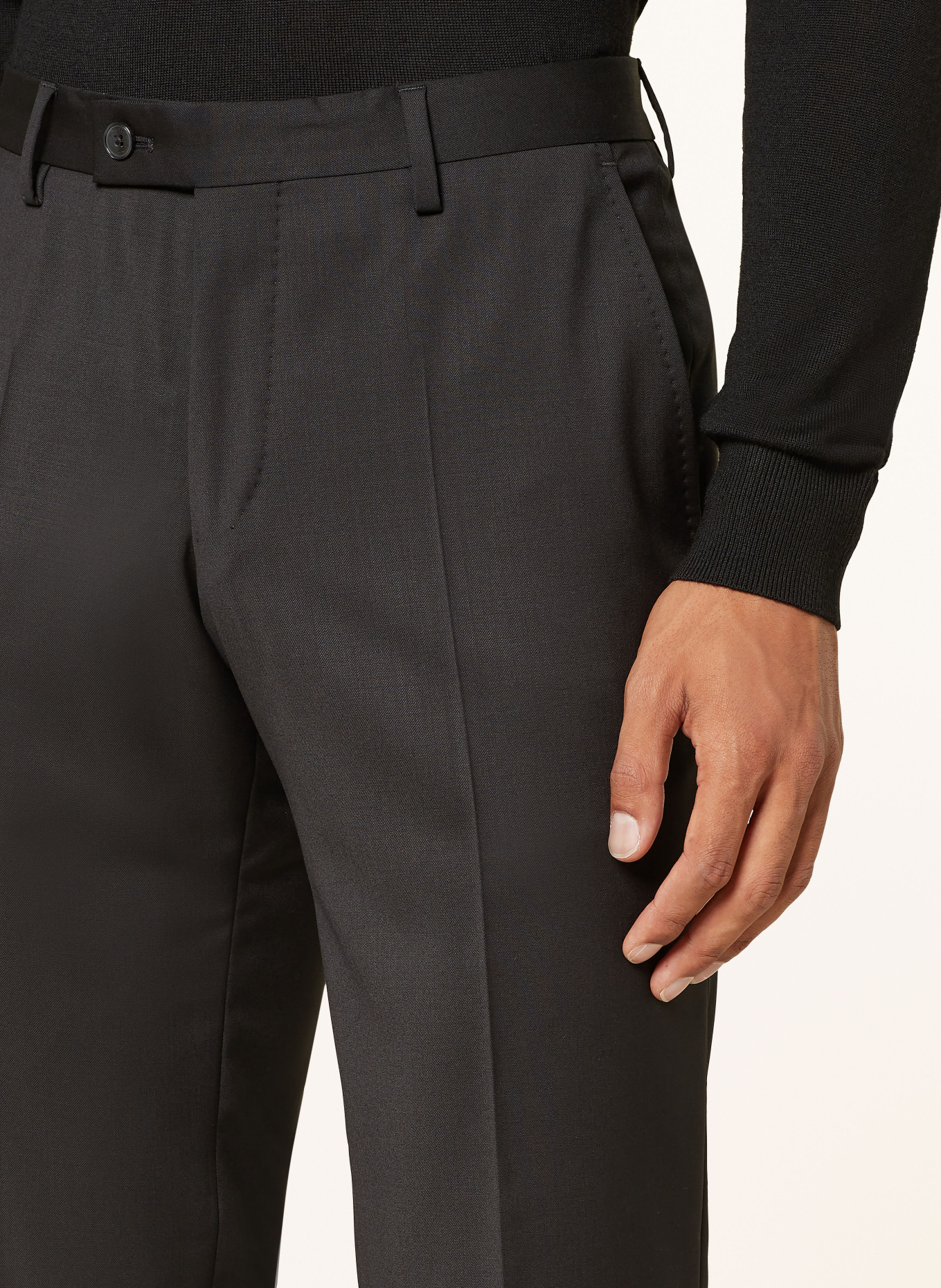 BALDESSARINI Suit trousers slim fit, Color: 9000 SCHWARZ (Image 6)