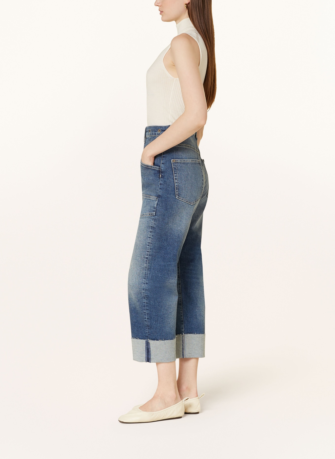 MAC Mom Jeans BAGGY, Farbe: Monogram Rib Cycle Shorts Kids (Bild 4)