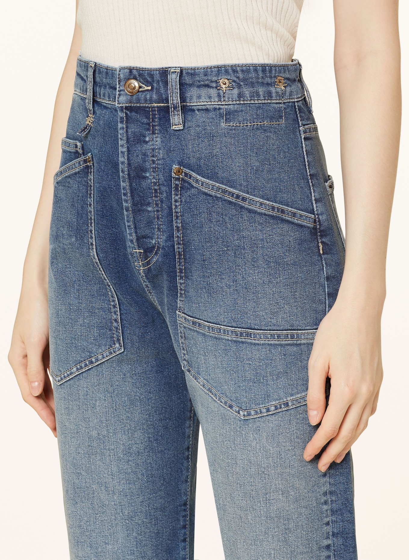 MAC Mom Jeans BAGGY, Farbe: Monogram Rib Cycle Shorts Kids (Bild 5)