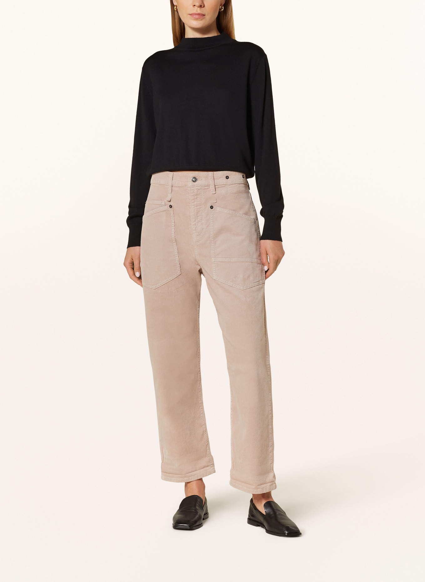 MAC Velvet pants BAGGY: BEIGE