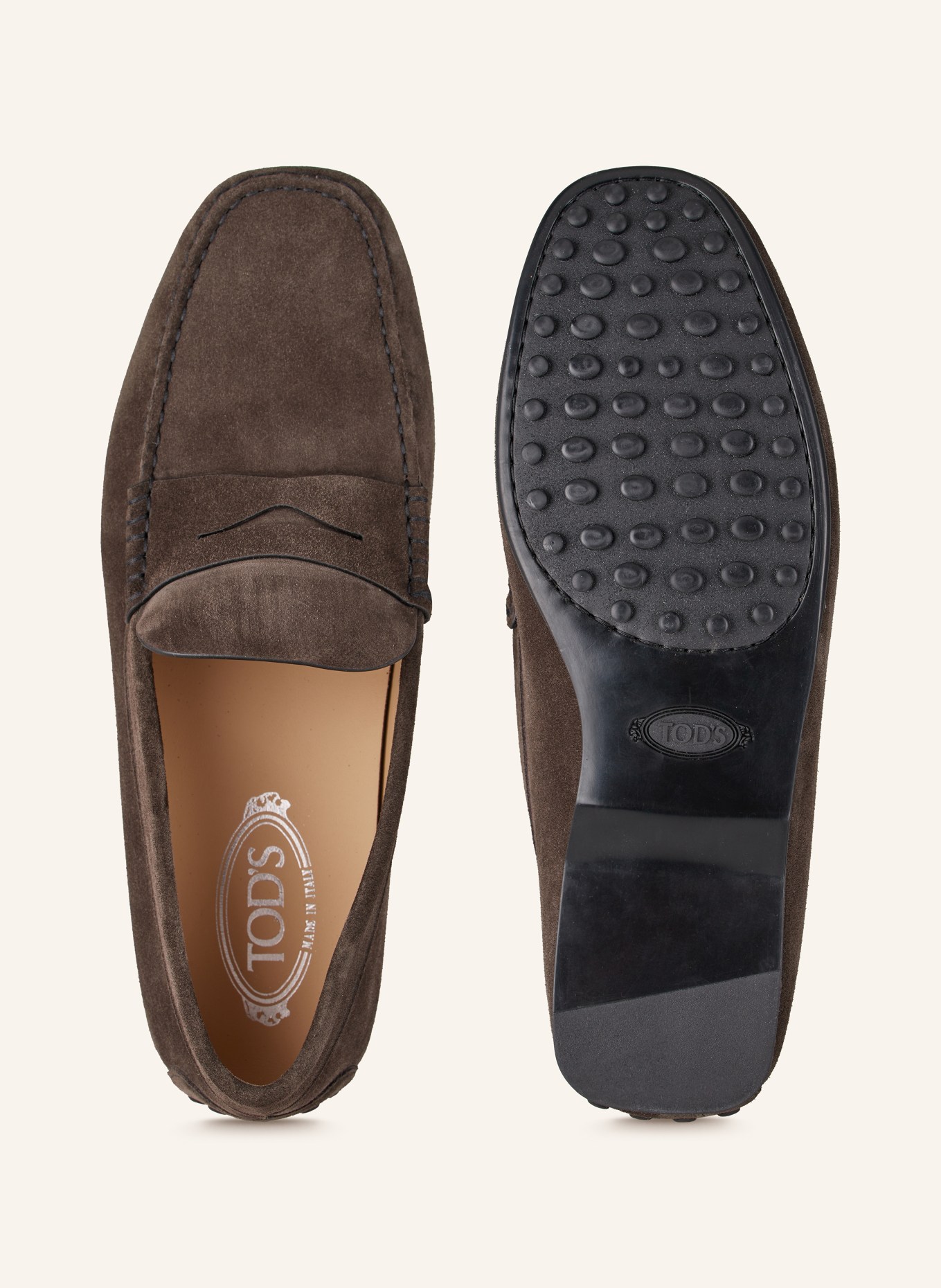 TOD'S Penny loafers GOMMA, Kolor: CZIEMNOSZARY (Obrazek 5)