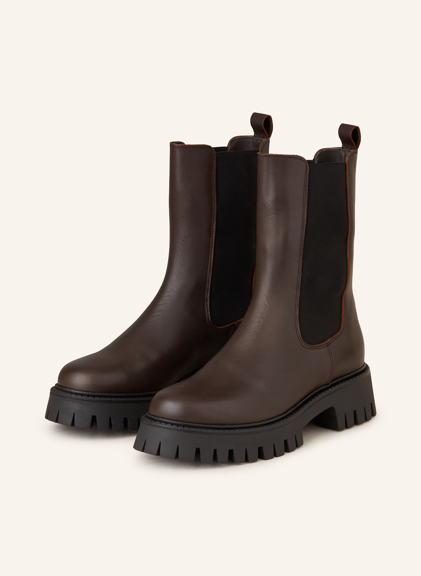 MRS & HUGS Chelsea-Boots, Farbe: DUNKELBRAUN (Bild 1)